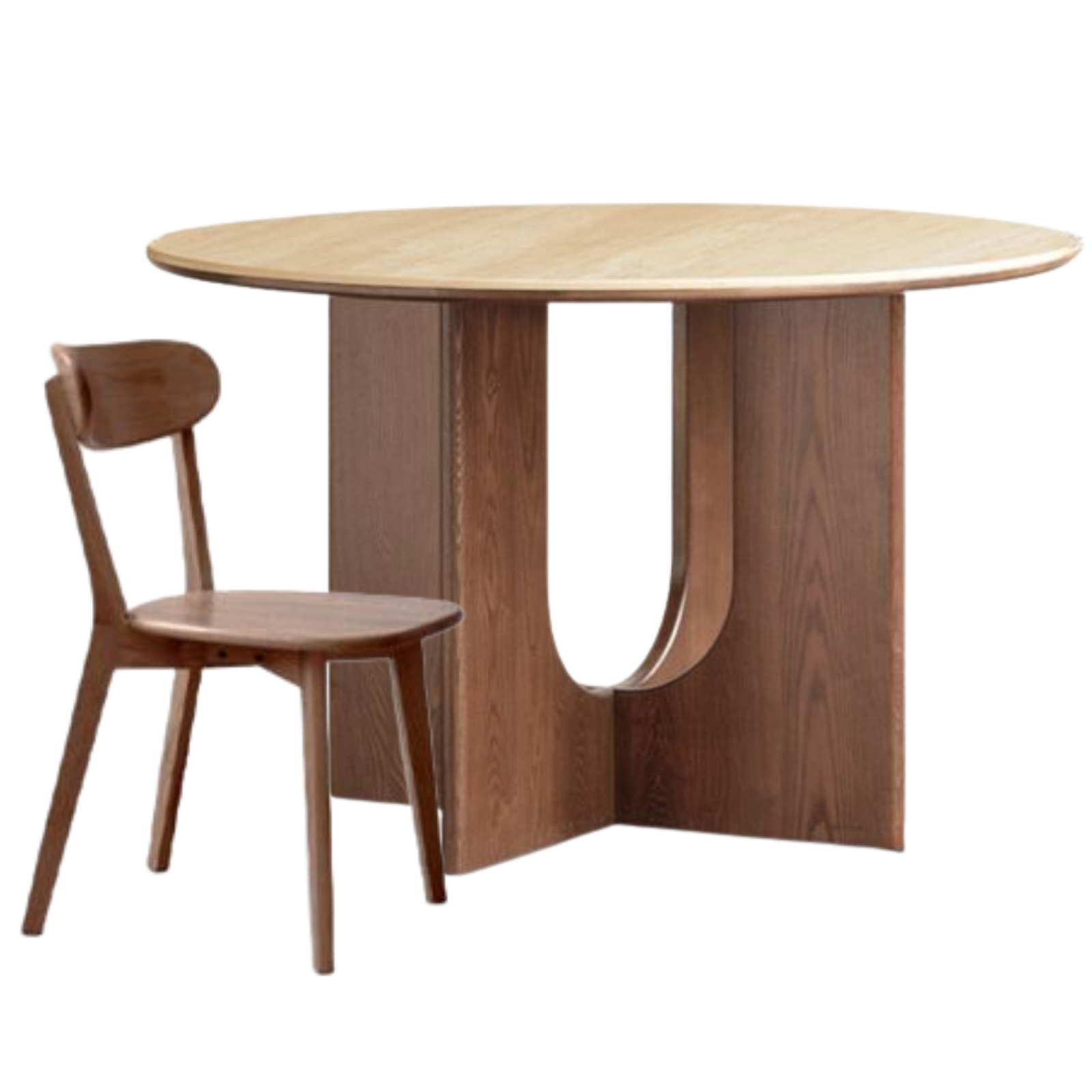 Ash Solid Wood Vintage Style Dining Table