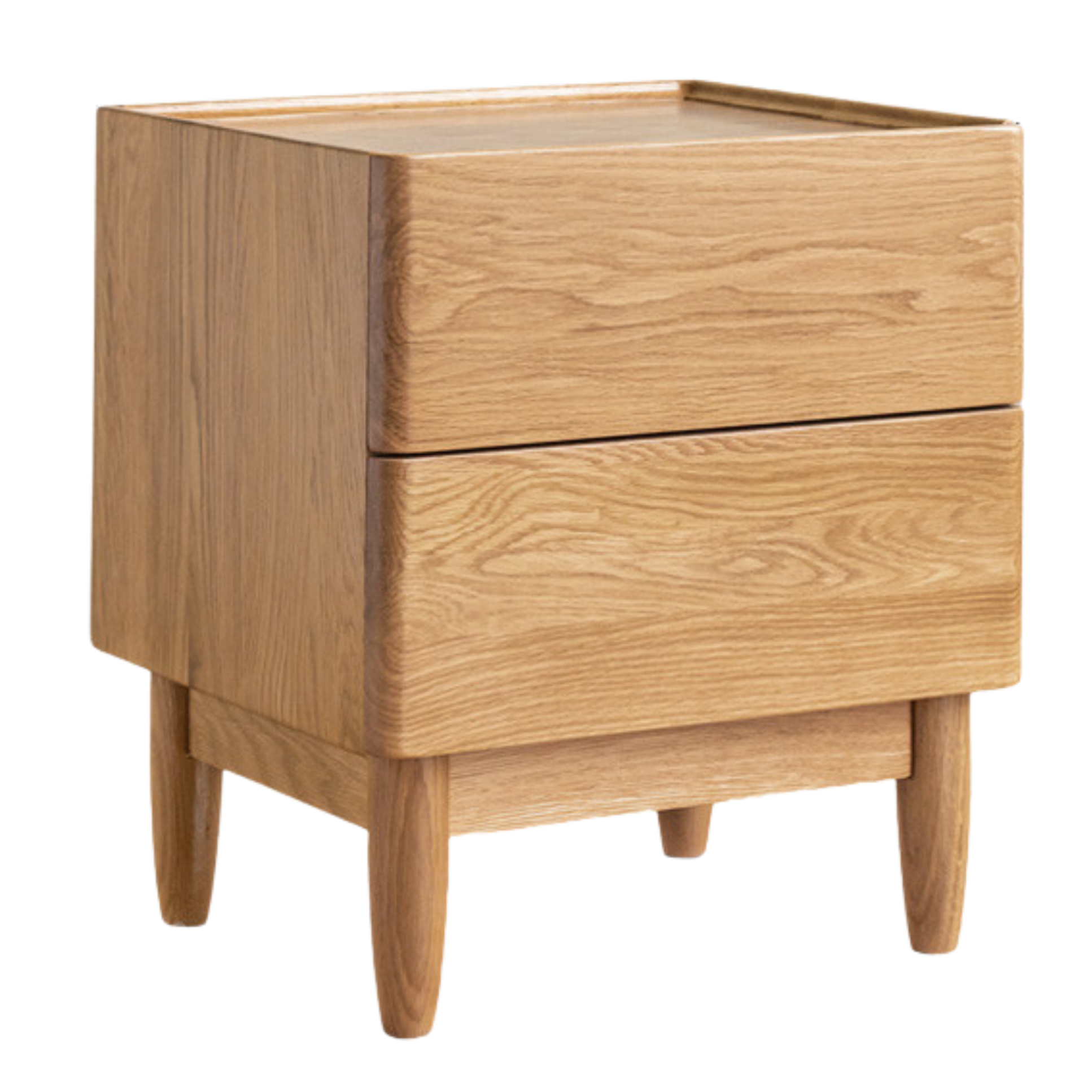 Ash, Oak, White Ash, White Oak, Sandalwood Solid Wood White Wax Small Nightstand