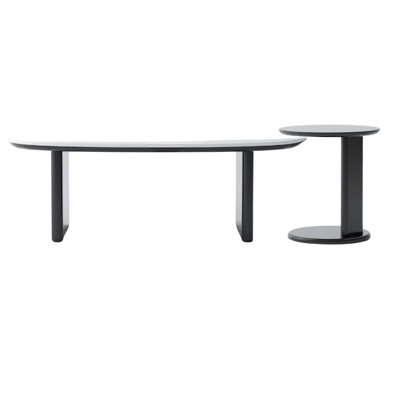 Oak, Ash Solid Wood Rock Slab Coffee Table Combination