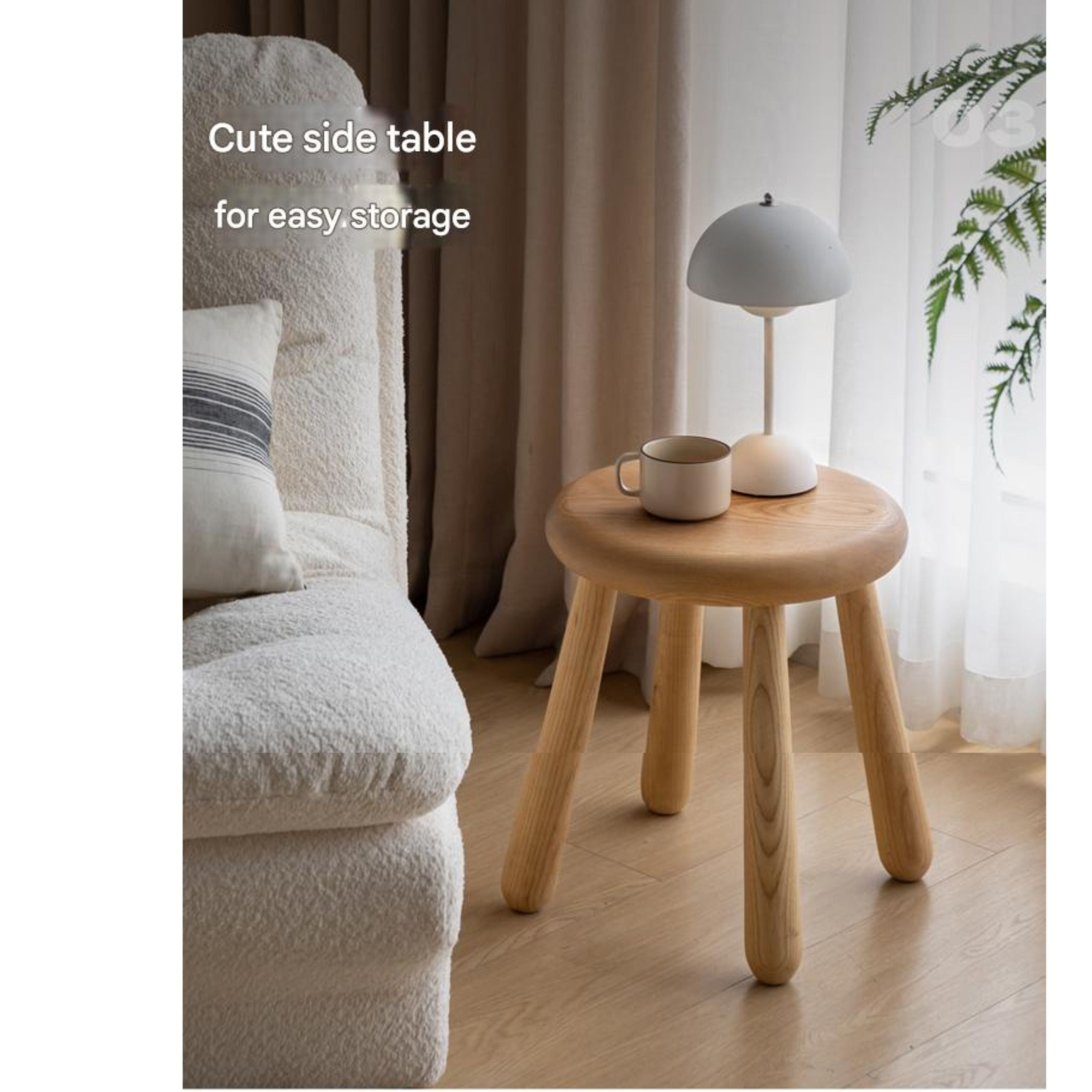 South American Walnut, Black Walnut, Ash Solid Wood Side Chair Small Stool