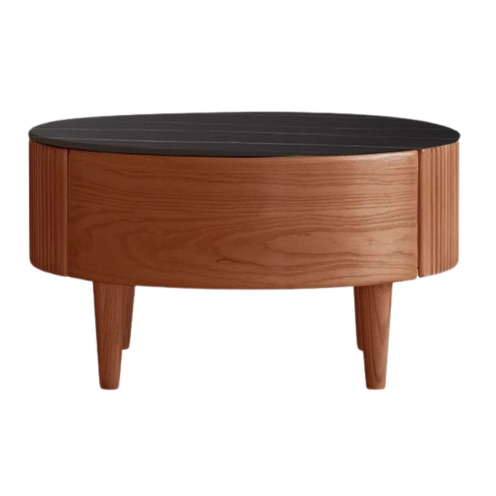 Ash Solid Wood Rock Plate Coffee Table
