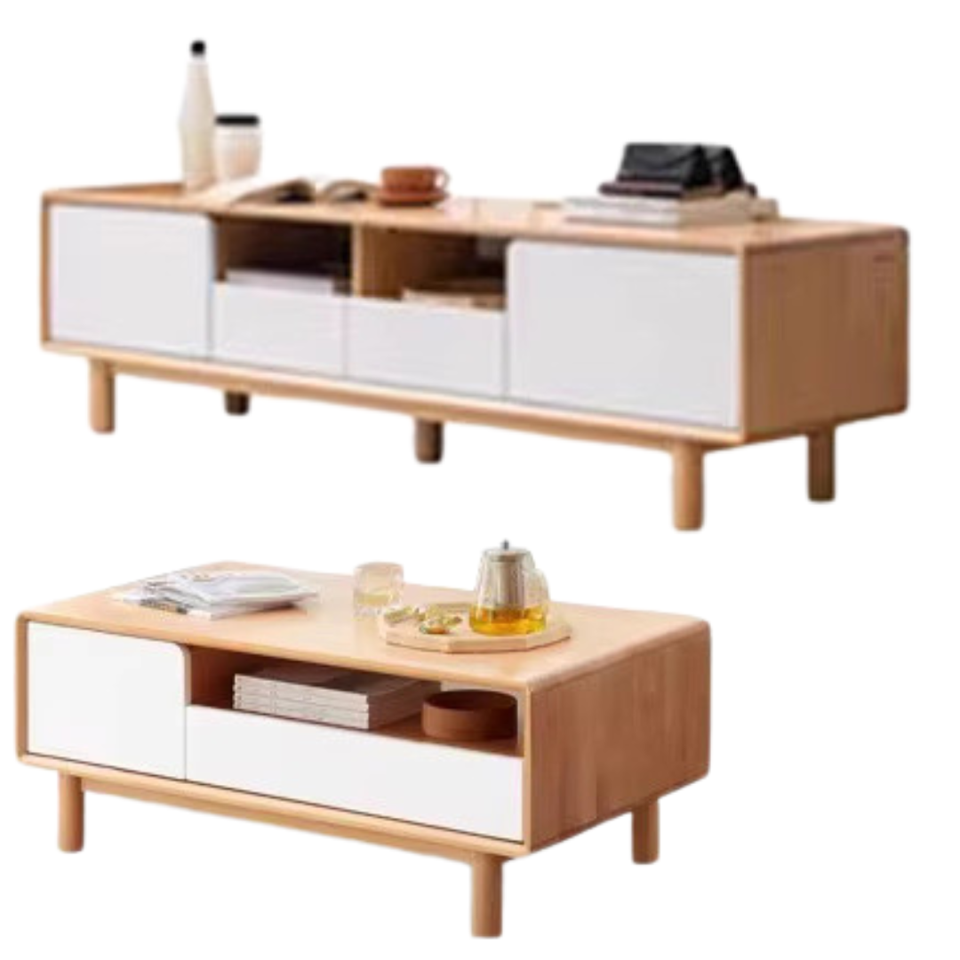 Beech Solid Wood Warm Coffee Table