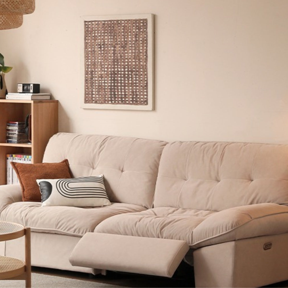 Fabric Sofa Cat Claw Cloth Electric Sofa.