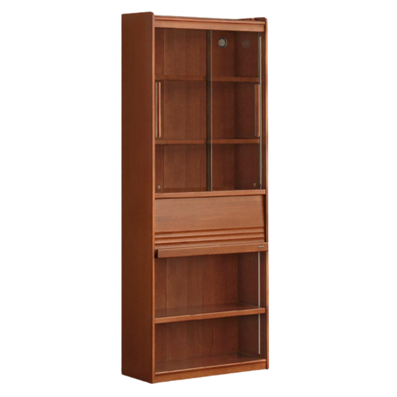 Poplar Solid Wood Antique Style Bookshelf Combination