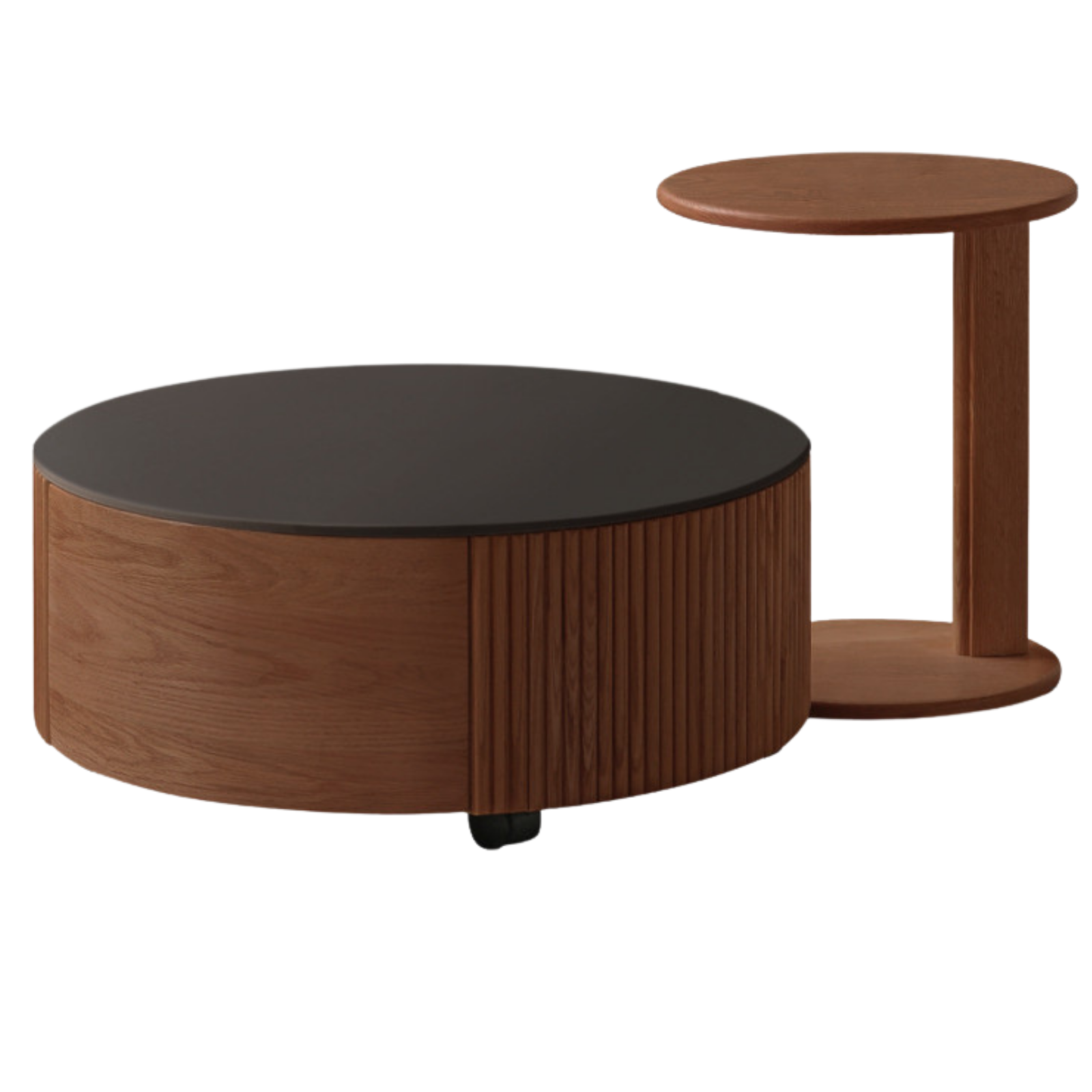 Oak Solid Wood Rock Plate Coffee Table