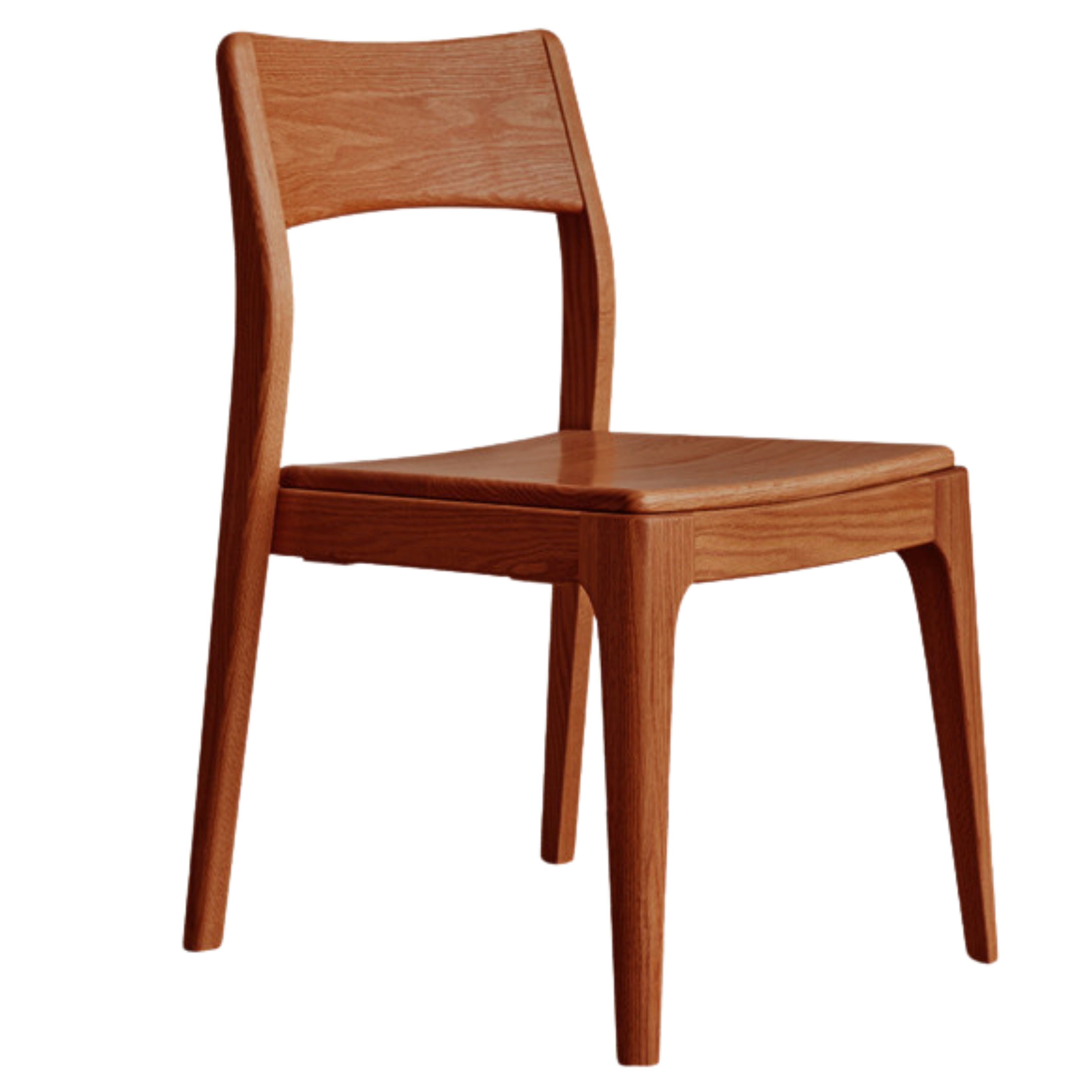 Set 4 pcs Black Walnut, White Ash, Oak Solid Wood Dining Chair