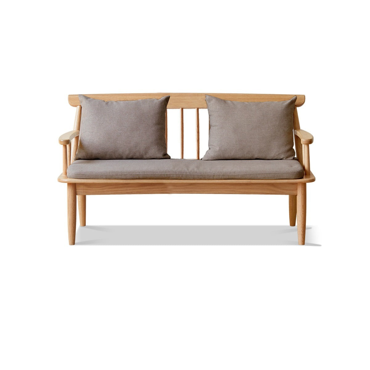 Oak Solid Wood Windsor Sofa Winter/Summer Dual Use.