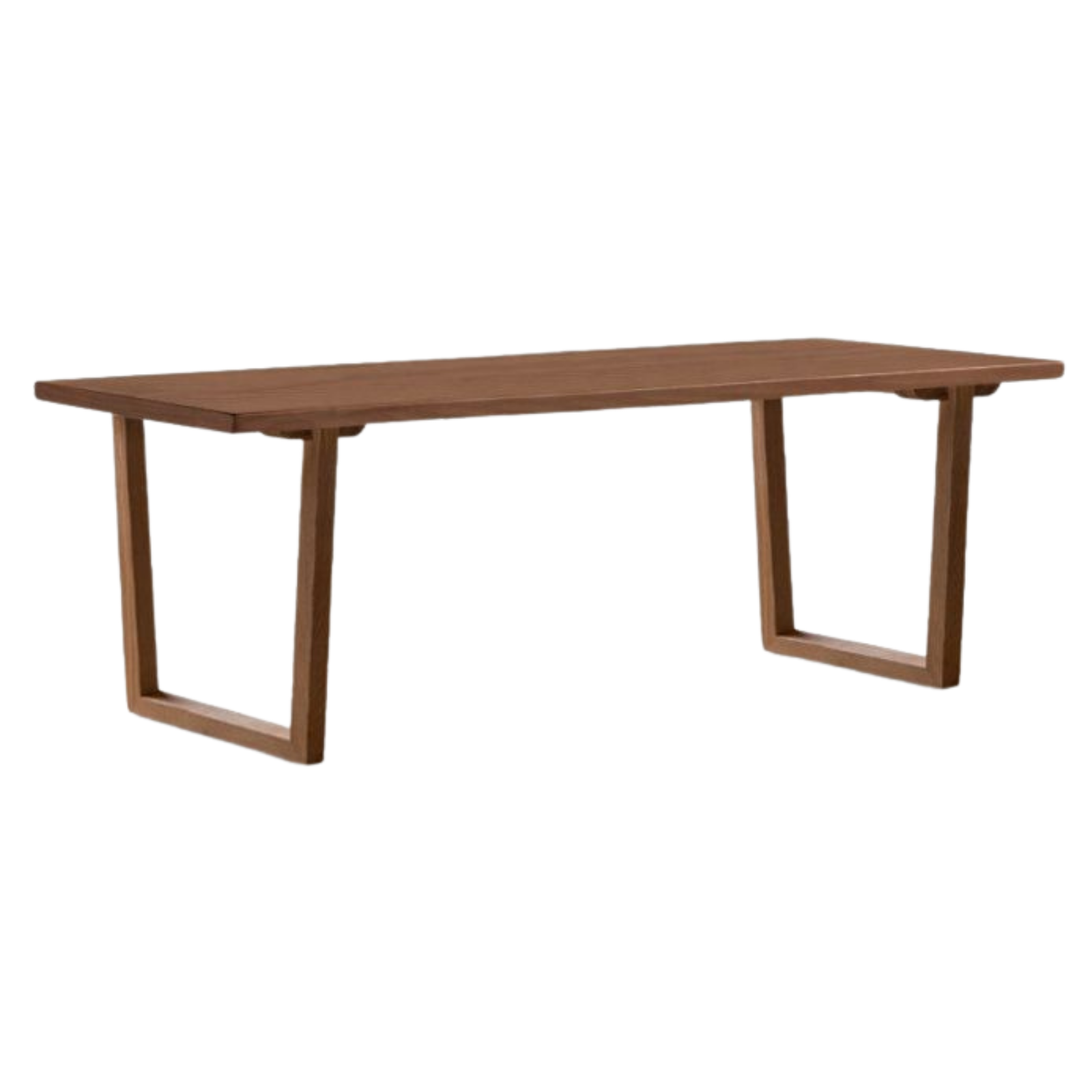 Ash, Black Walnut Solid Wood Dining Table with Wide Board and Natural Edges