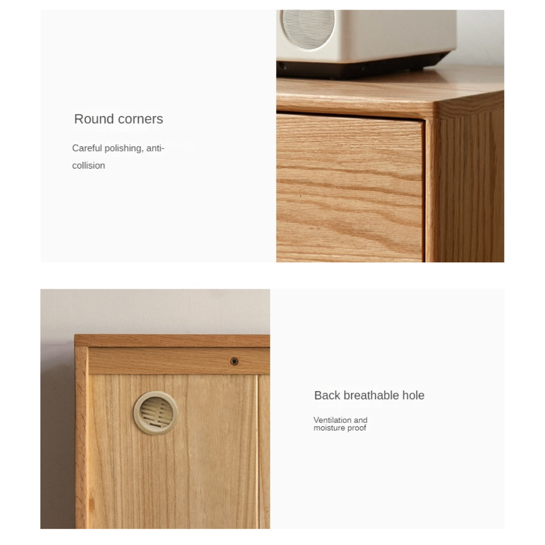 Oak, Black Walnut, Beech Solid Wood, Solid Rubberwood Storage Drawer