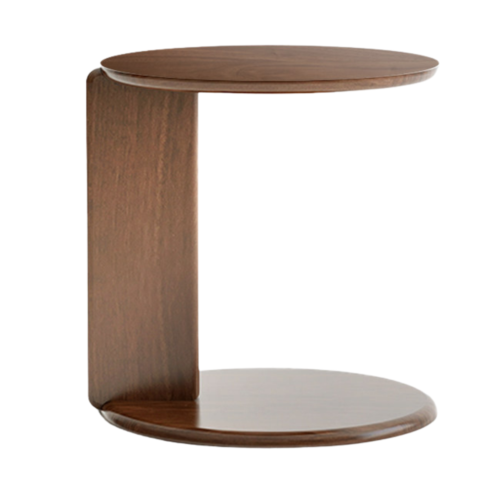 Black Walnut, Sandalwood, Oak Solid Wood, Solid Longan Hardwood Slate Round Coffee Table