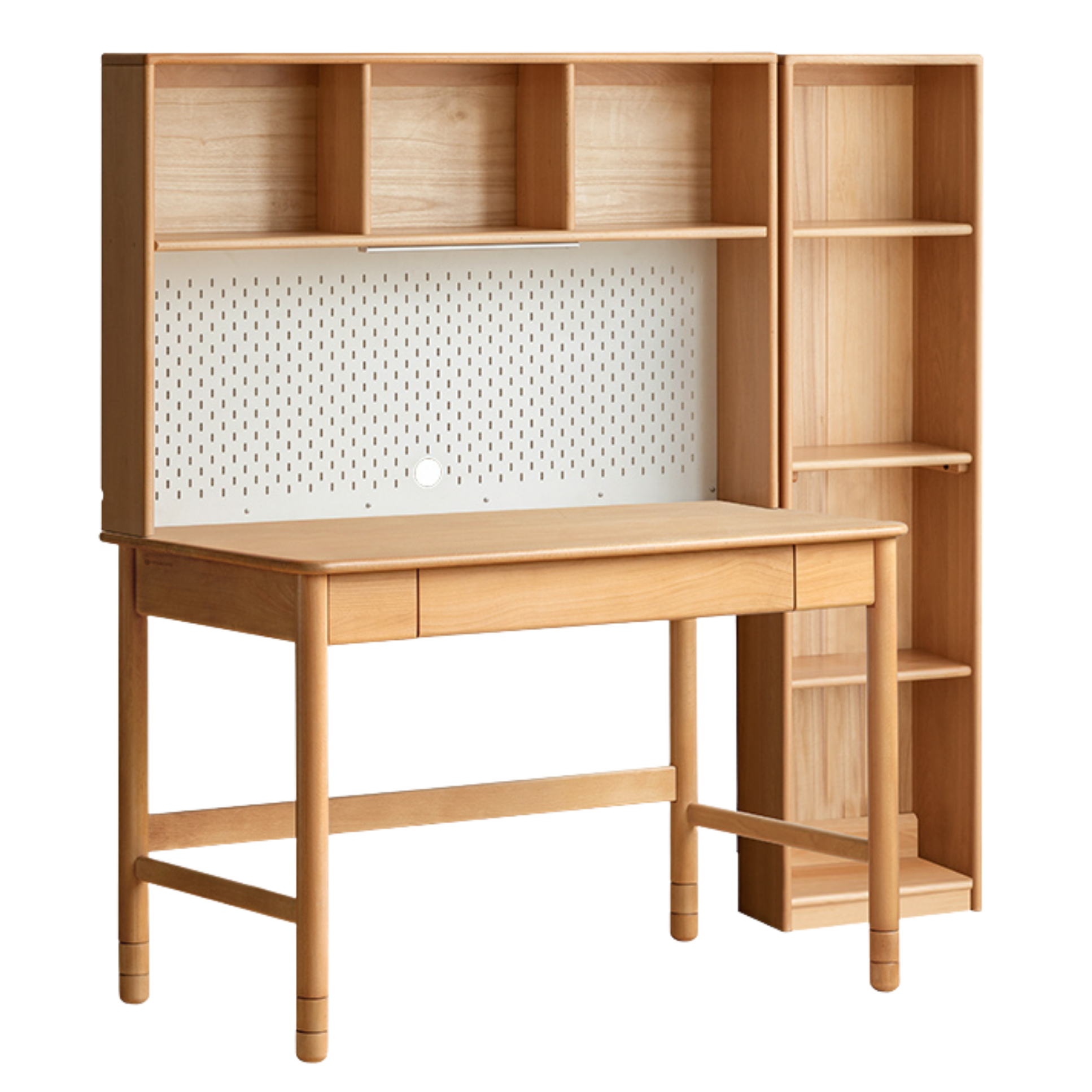 Oak, Beech Solid Wood Kids Lifting Study Desk