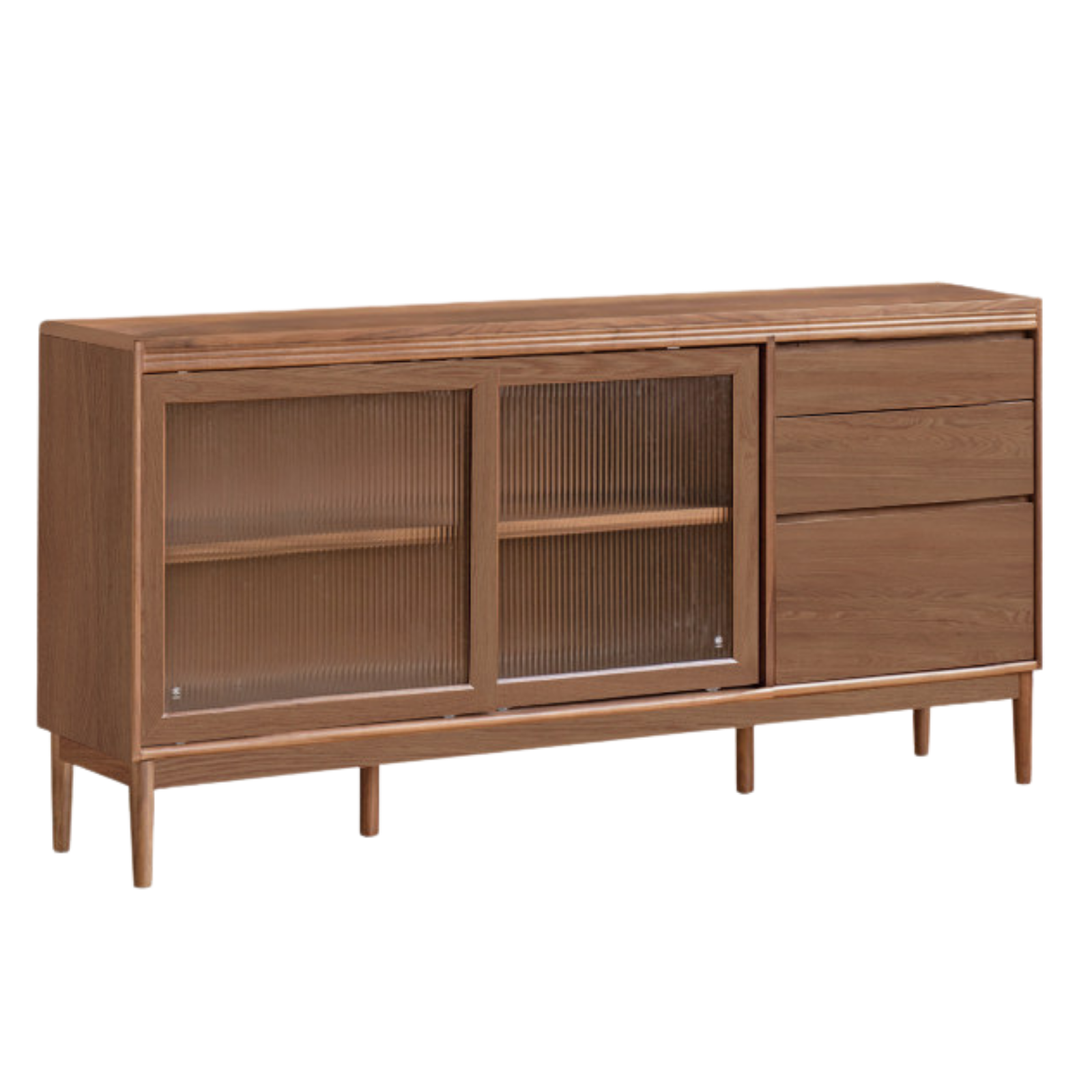 Black Walnut, Oak, Sandalwood, Ash, White Ash Solid Wood Rock Board Sideboard