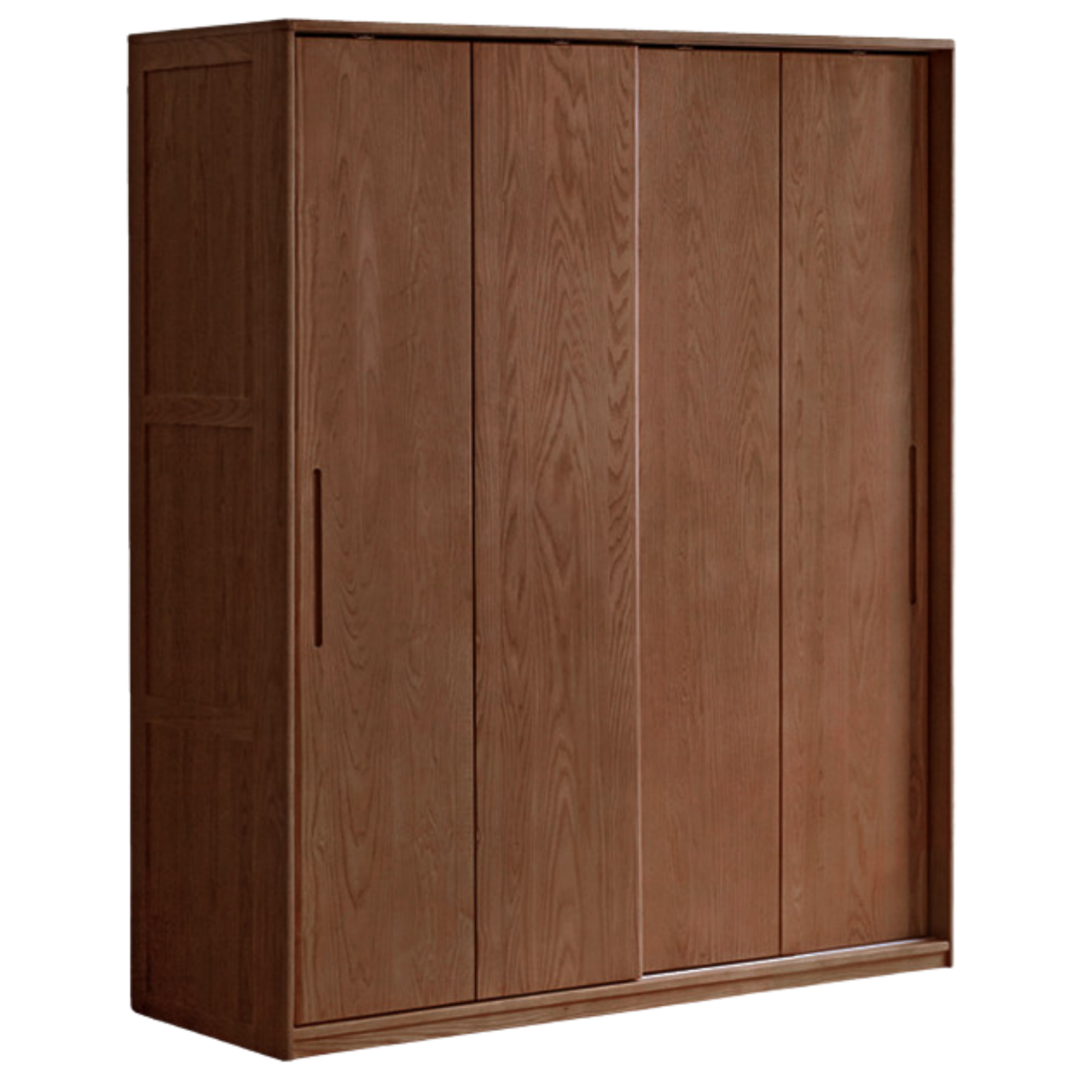 White Ash, Ash, Oak Solid Wood Wardrobe With Sliding Doors