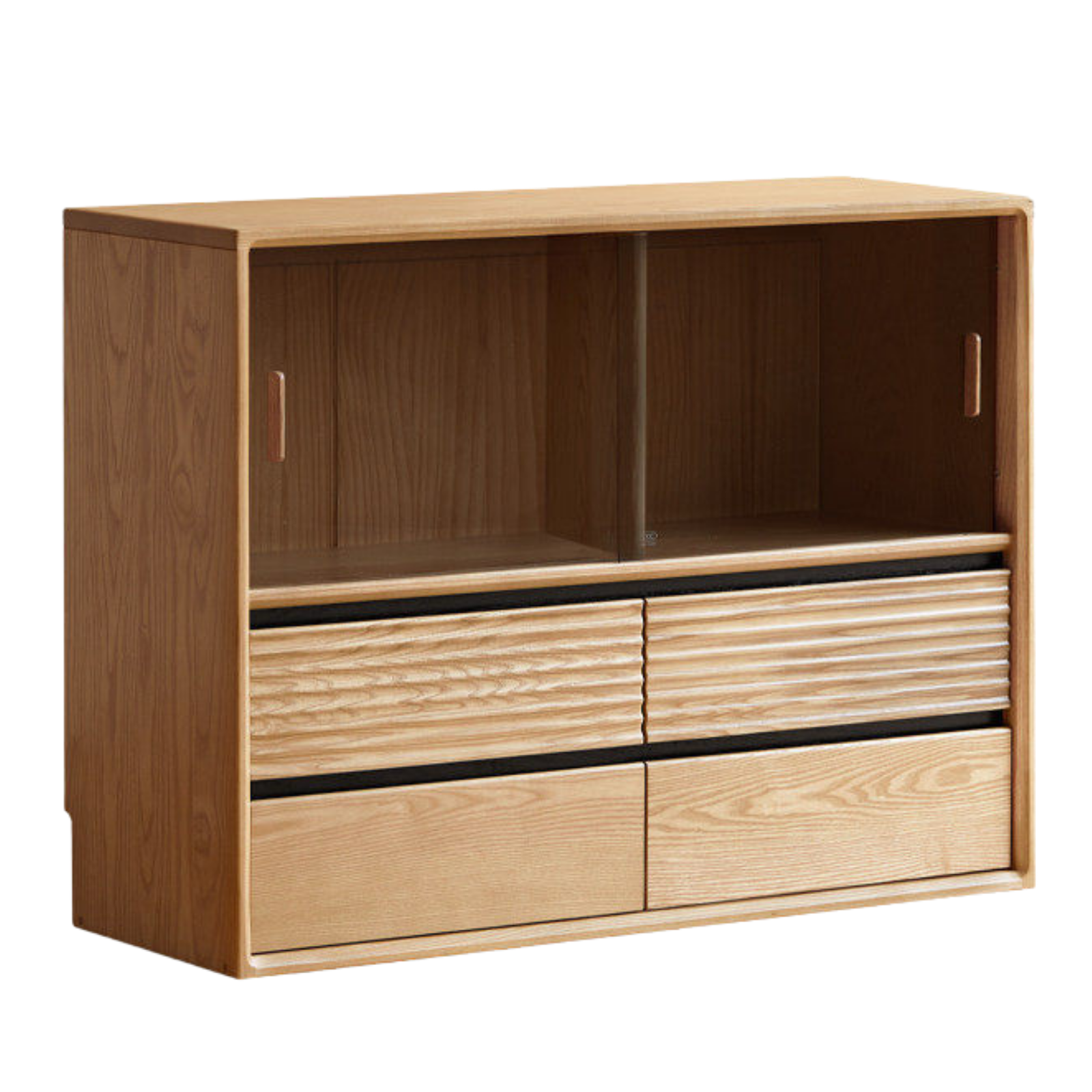 Black Walnut, Ash, Cherry, Poplar Solid Wood free combination Bookcase, floor display cabinet