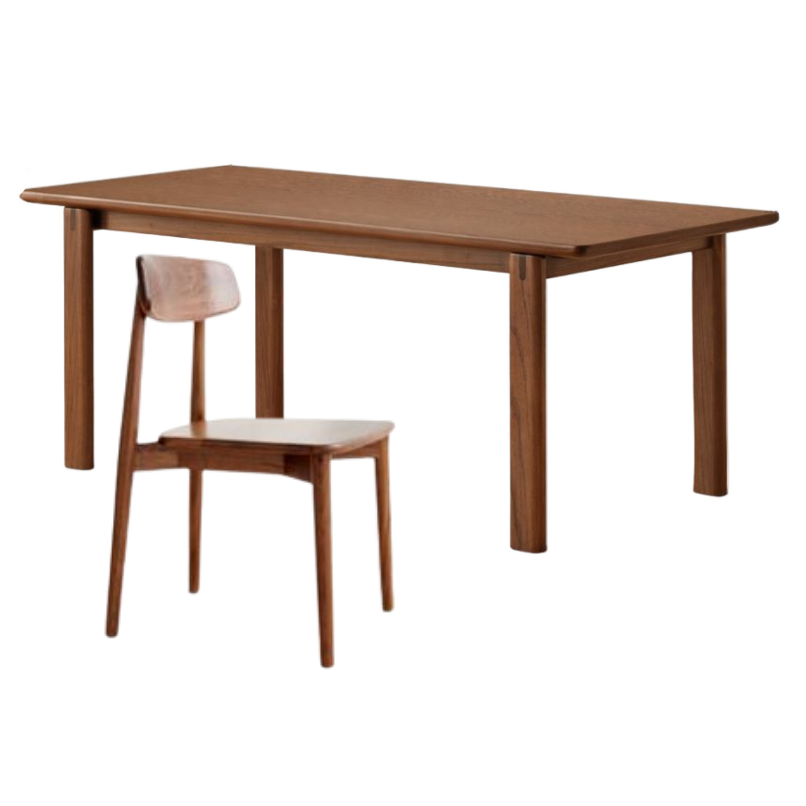 Black Walnut, Oak Solid Wood Large Board Dining Table