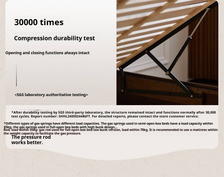 Black Walnut Solid Wood Box Bed — French Retro Style with Genuine Leather and Piano Key Design