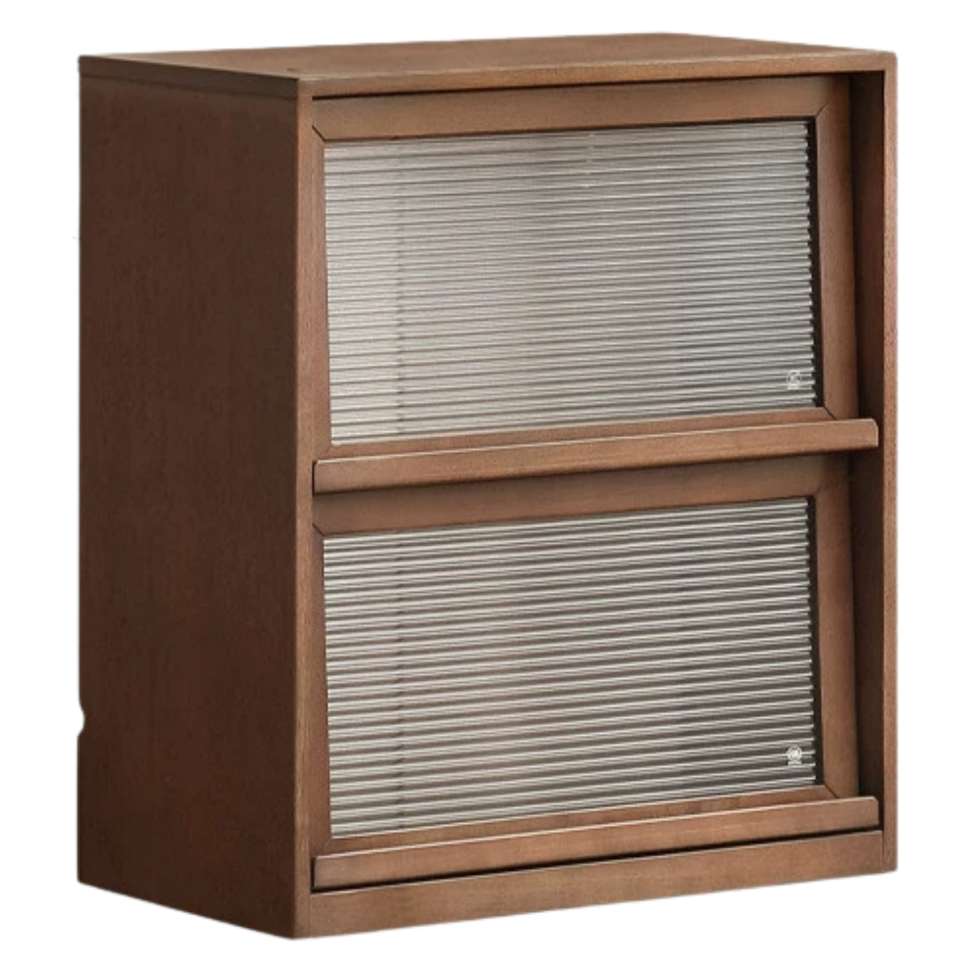 Solid Rubberwood Wall-Mounted Combination Bookcase