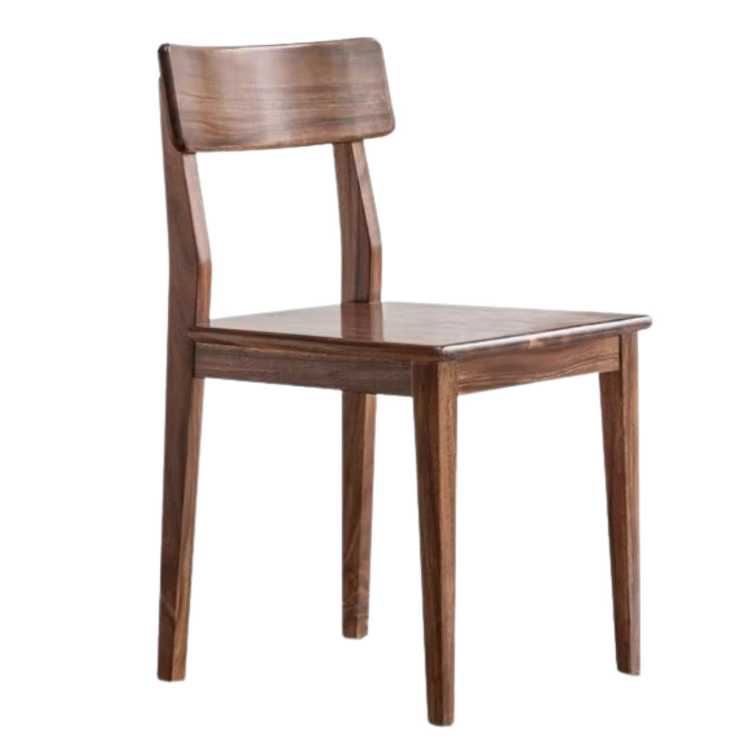 Black Walnut, Ash, Oak Solid Wood Dining Chair Set of 4
