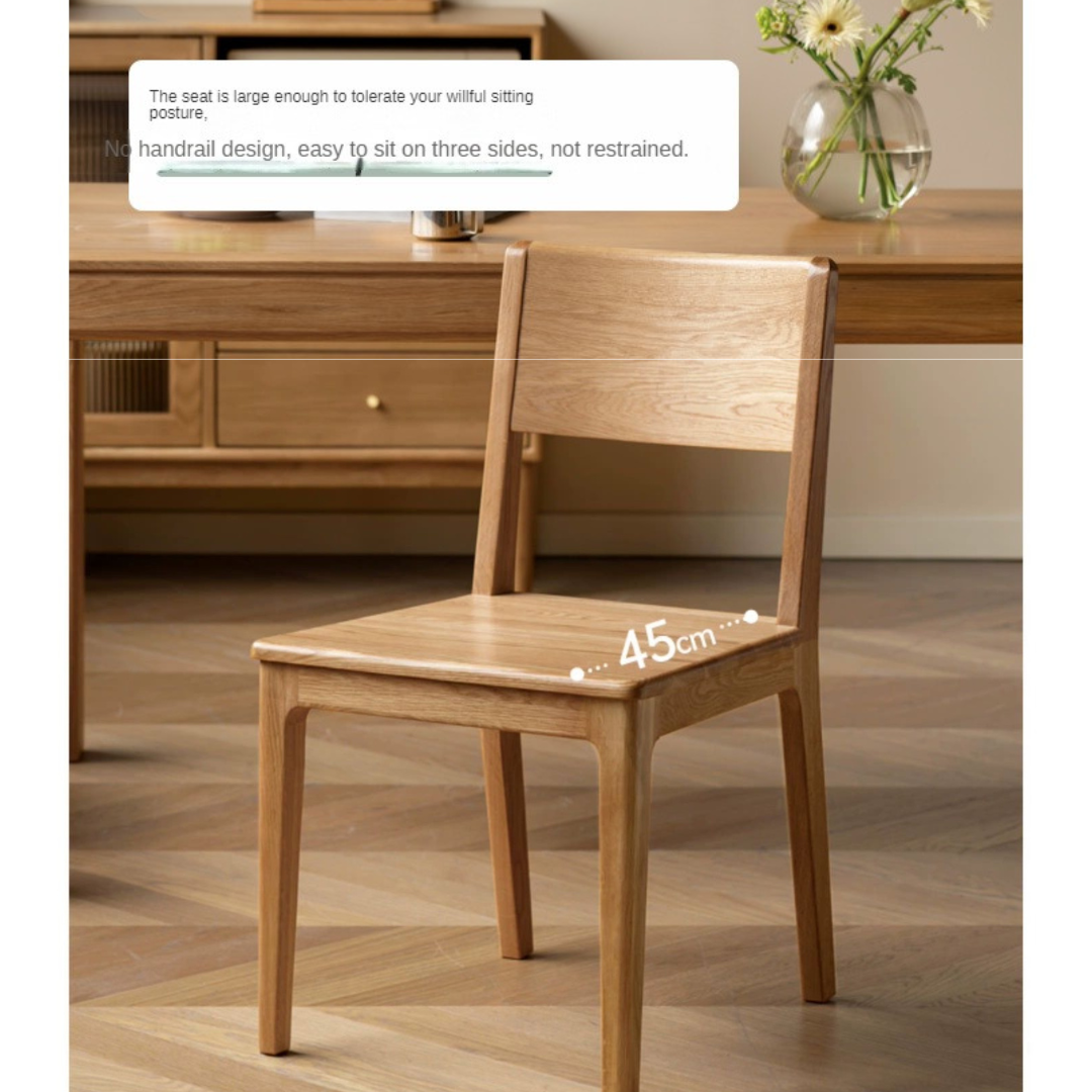 Black Walnut, Ash, Oak, Beech Solid wood, Solid RubberWood - Dining Chair Modern 4 pcs set