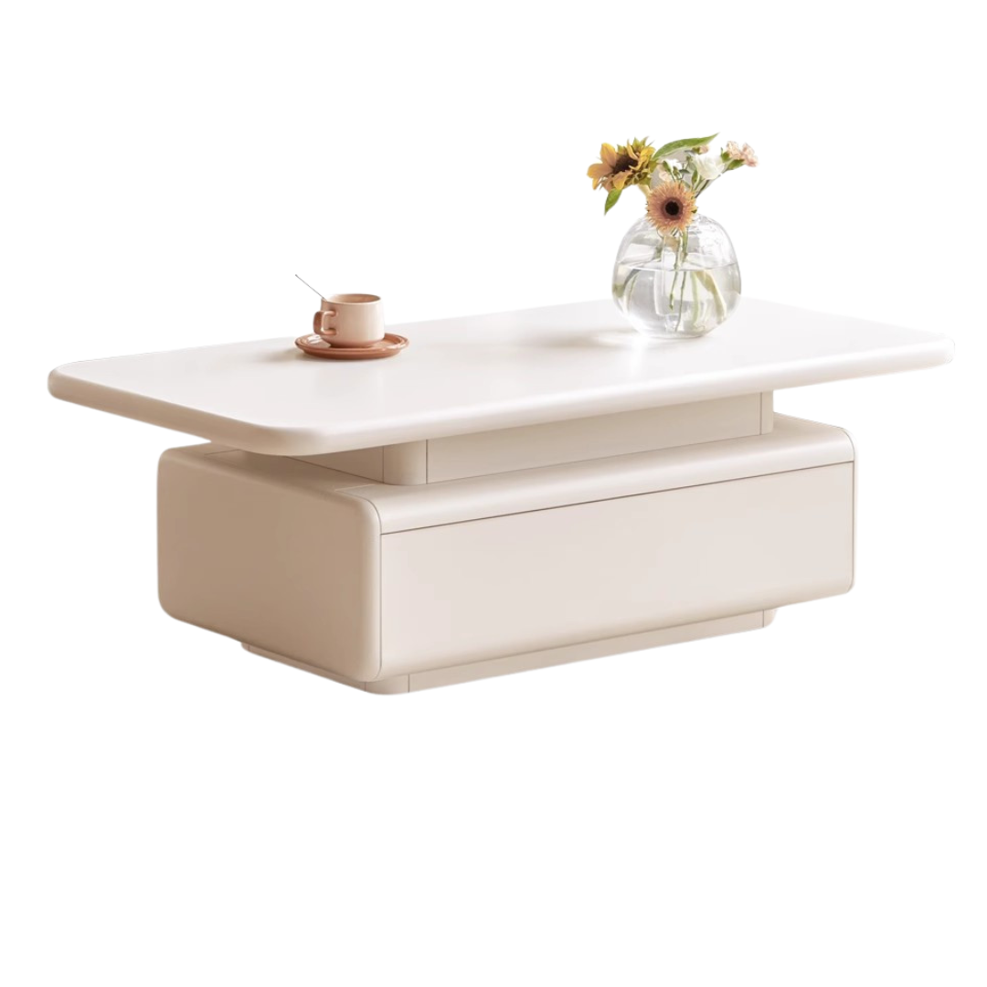 Poplar Solid Wood Cream Breeze Coffee Table