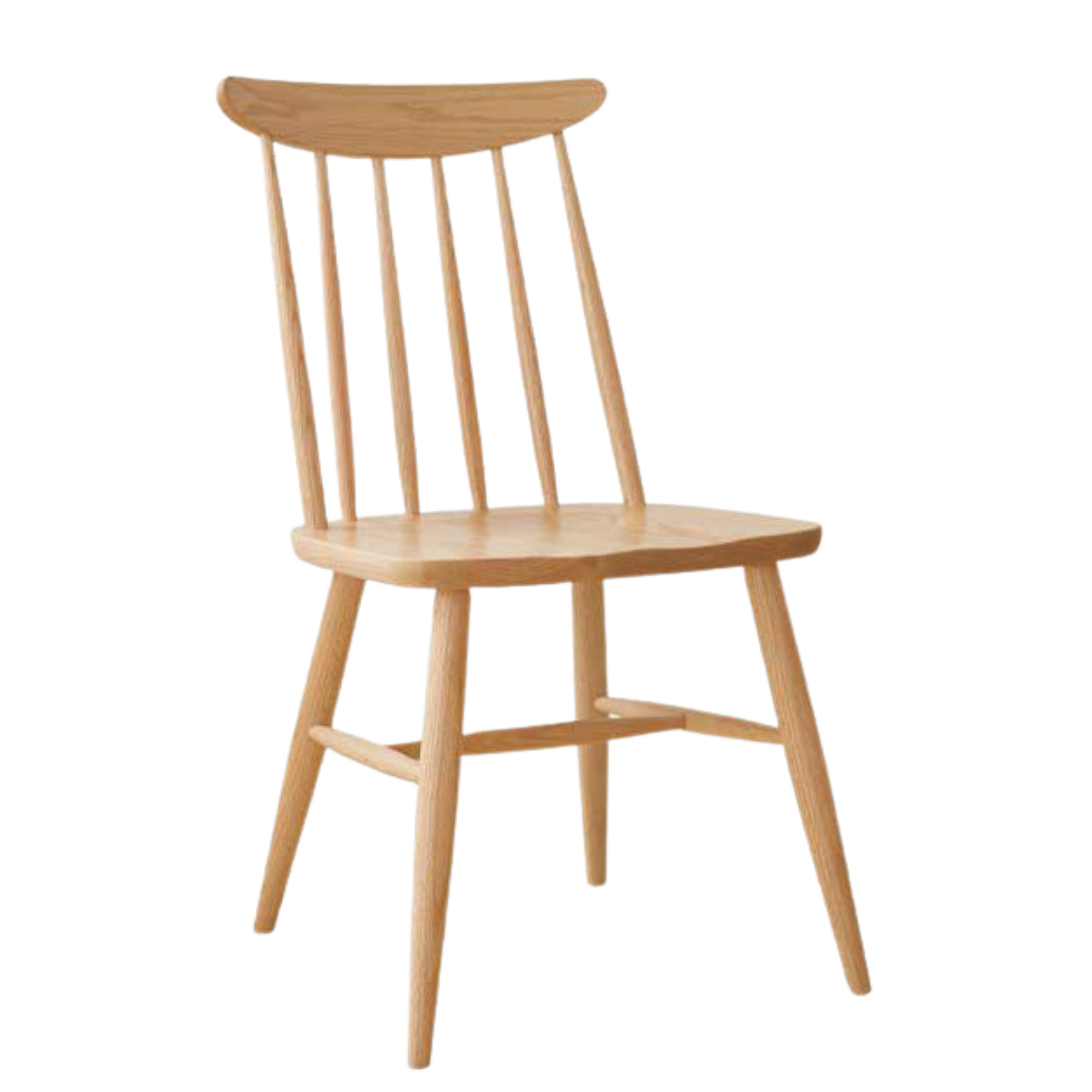Black Walnut, Ash, Oak, Cherry, Beech Solid Wood Windsor Chair 4 Pcs Set