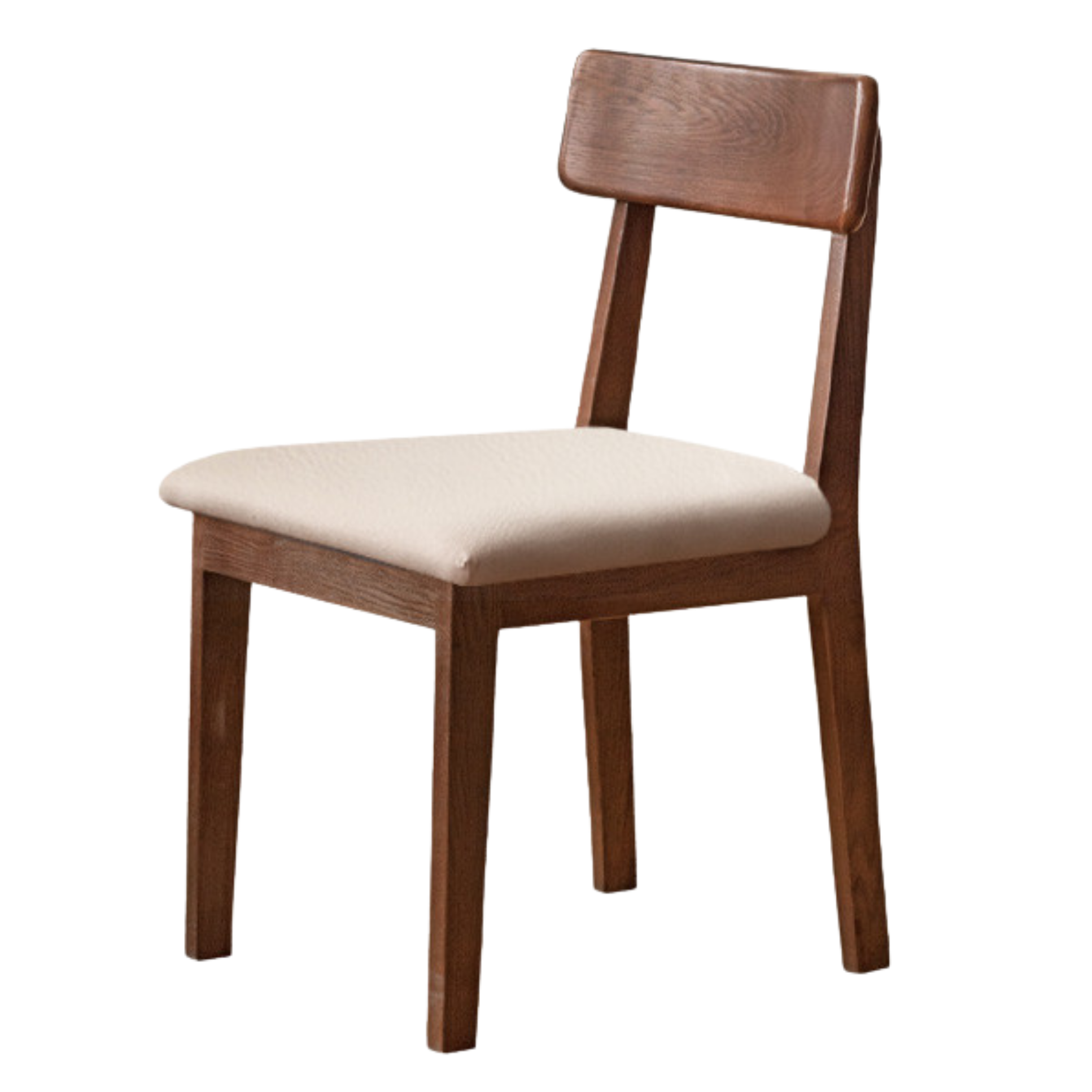 Set 4 pcs Black Walnut, Fang Longyan, Ash, Oak, Solid Rubberwood Dining Chair