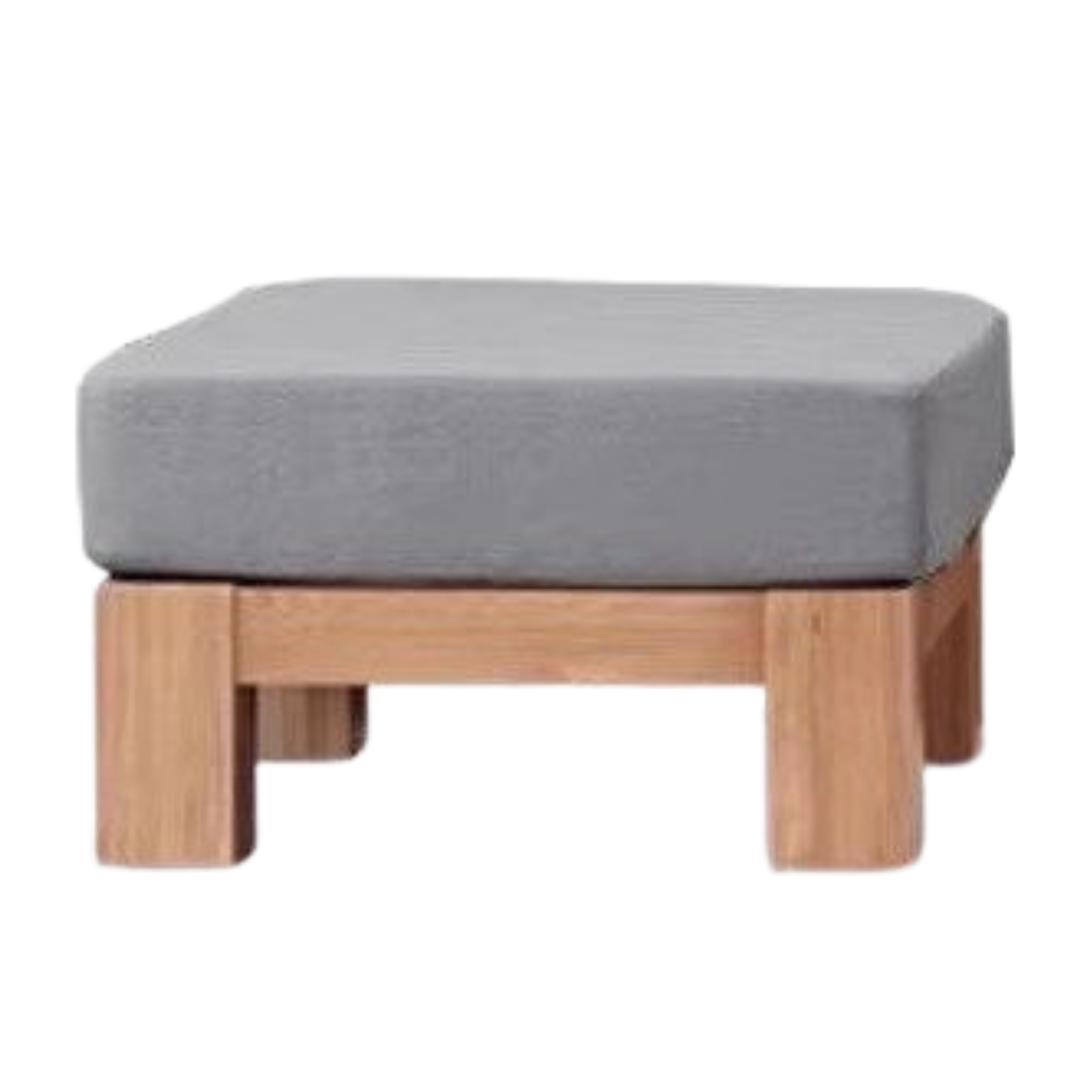 Oak, Ash, Cherry, Black Walnut Solid Wood Casual Footstool with Modern Minimalist Style