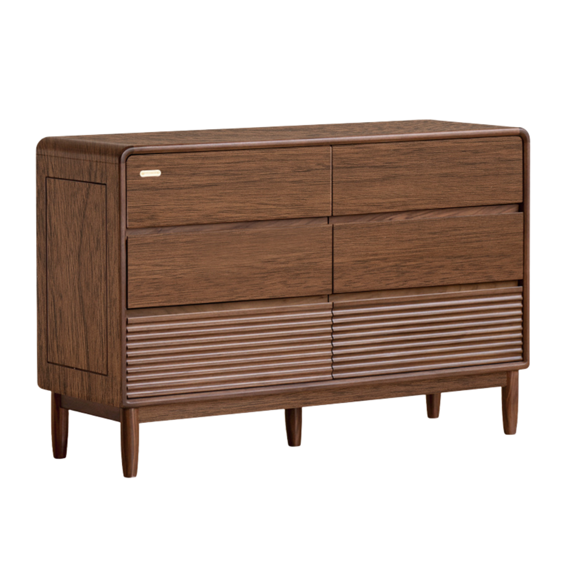 Black Walnut, Catalpa Solid Wood Drawer Storage Cabinet