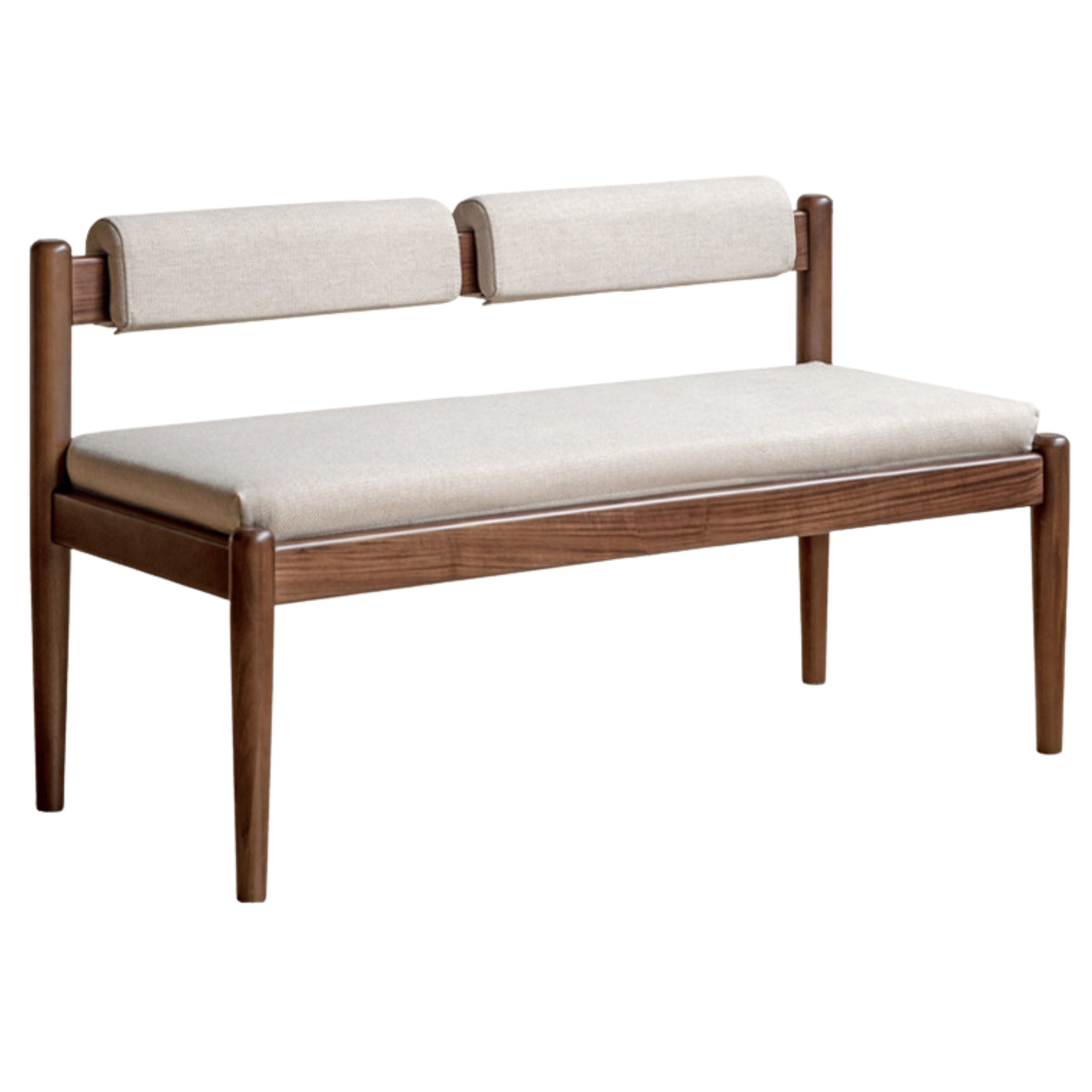 Black Walnut, Oak Solid Wood Long Bench