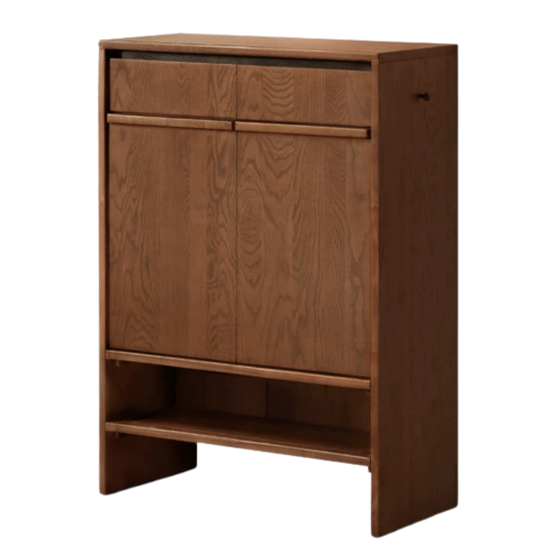 Oak Solid Wood Capacity Shoe Cabinet.