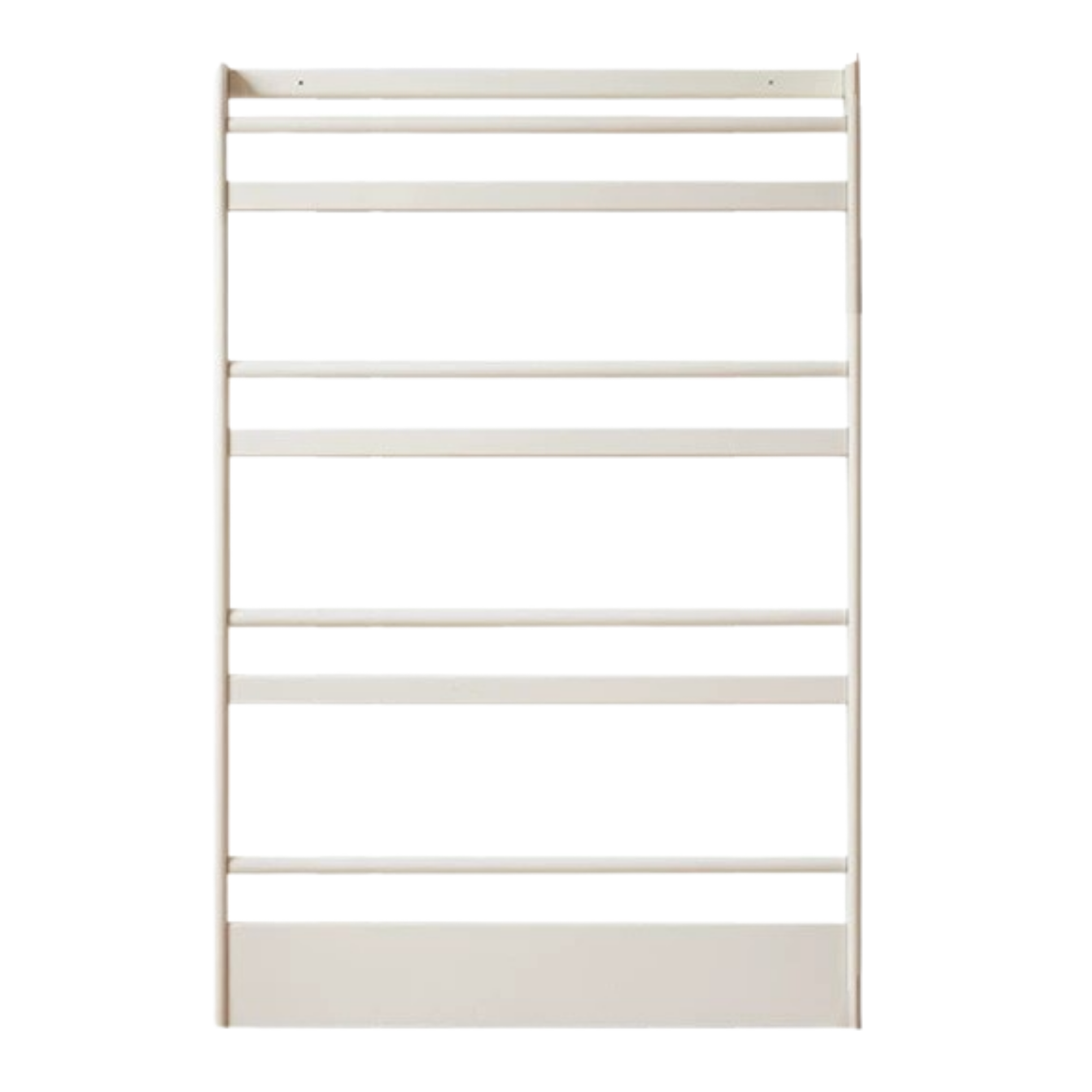Solid RubberWood Cream Style Corner Bookshelf