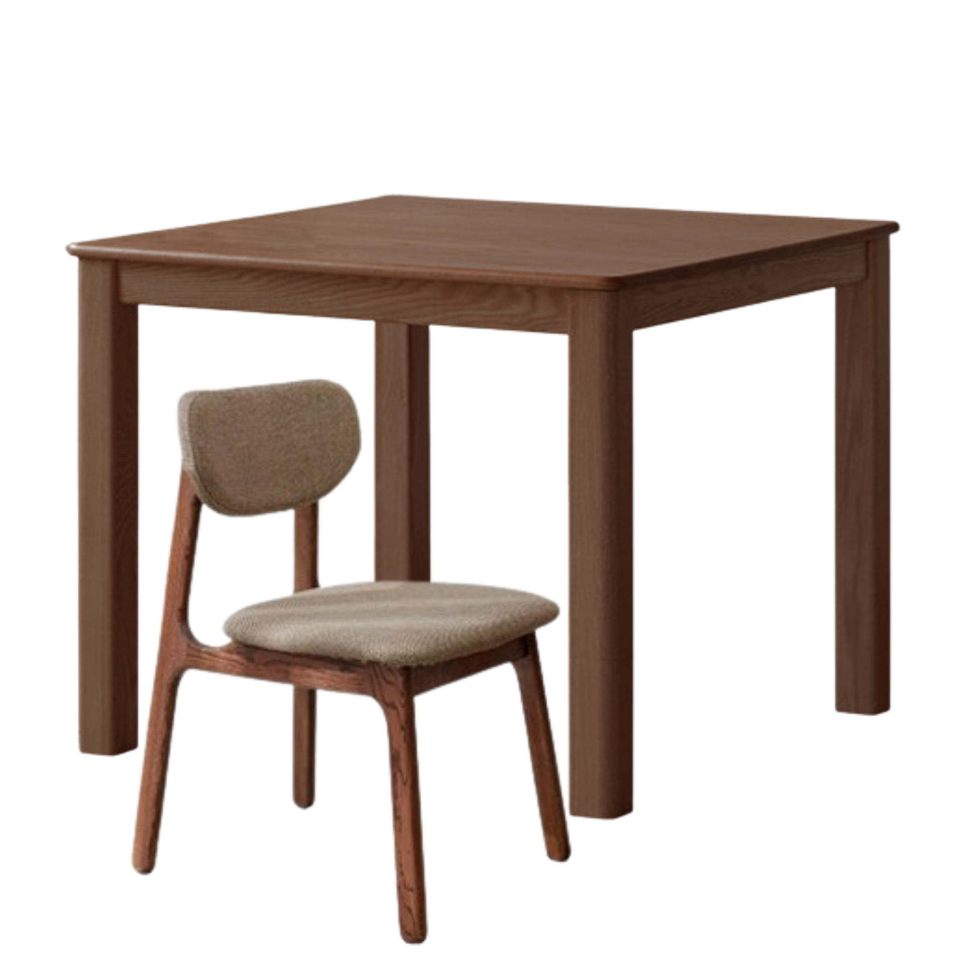 Oak Solid Wood Square Dining Table
