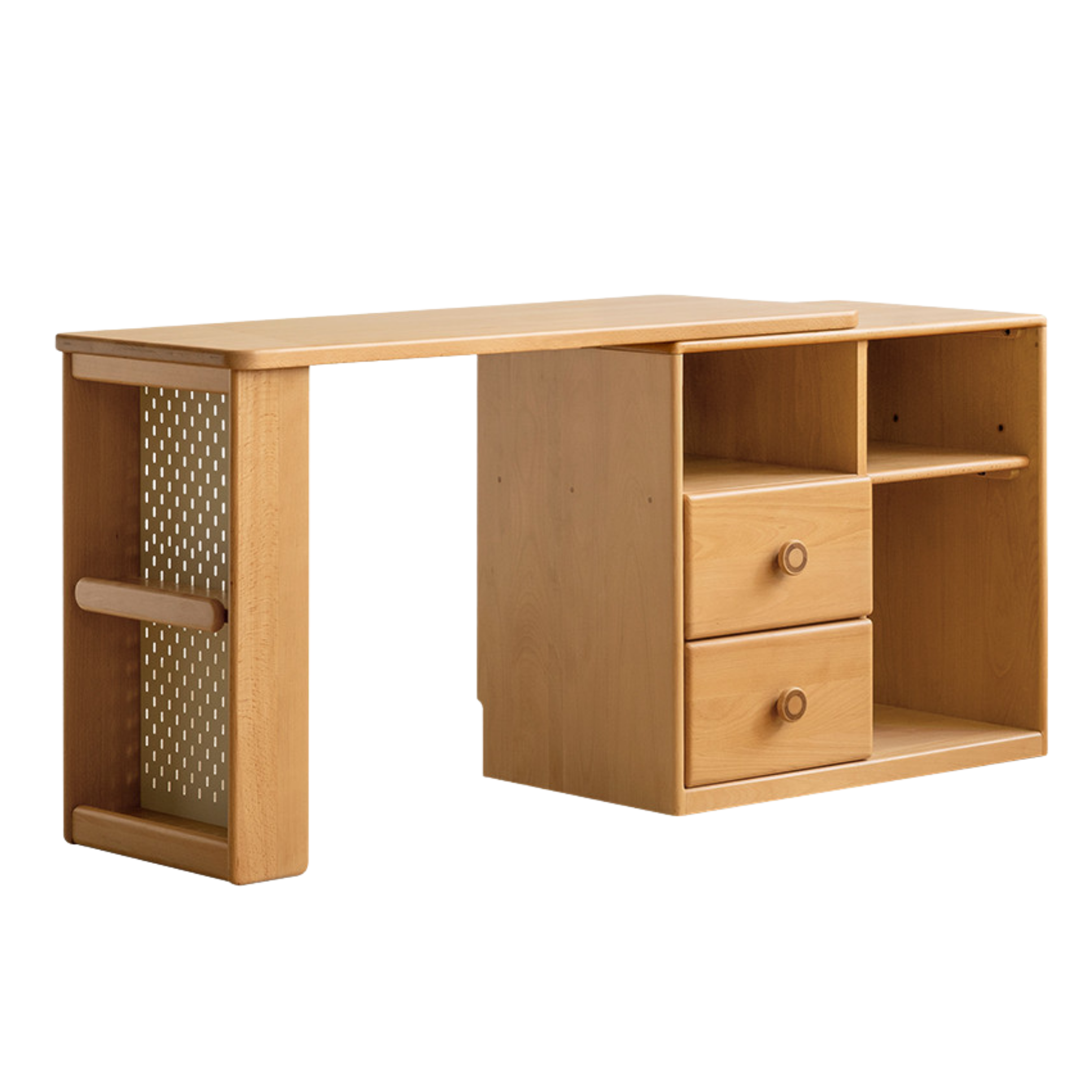 Beech Solid Wood Telescopic Student Writing Desk