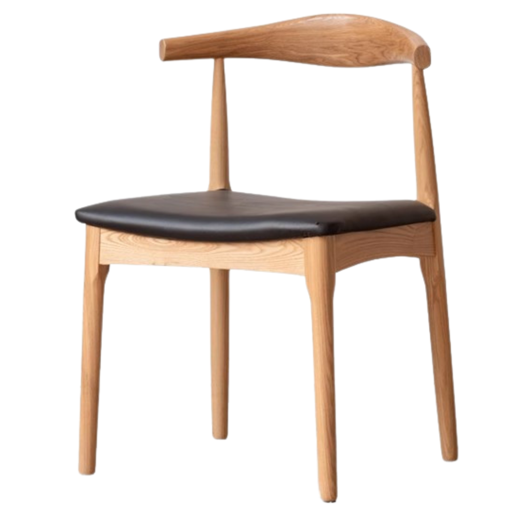 set 4 pcs Ash, Oak Solid Wood-Horn Chair