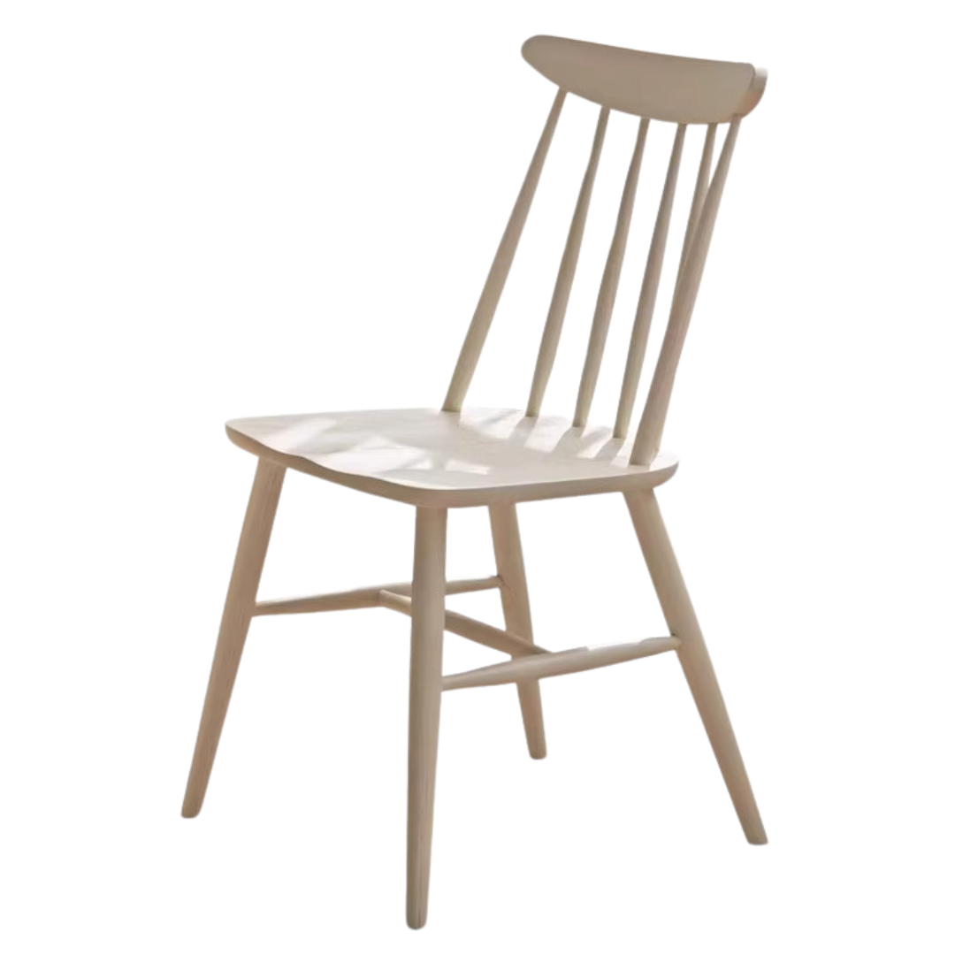 Black Walnut, Ash, Oak, Cherry, Beech Solid Wood Windsor Chair 4 Pcs Set