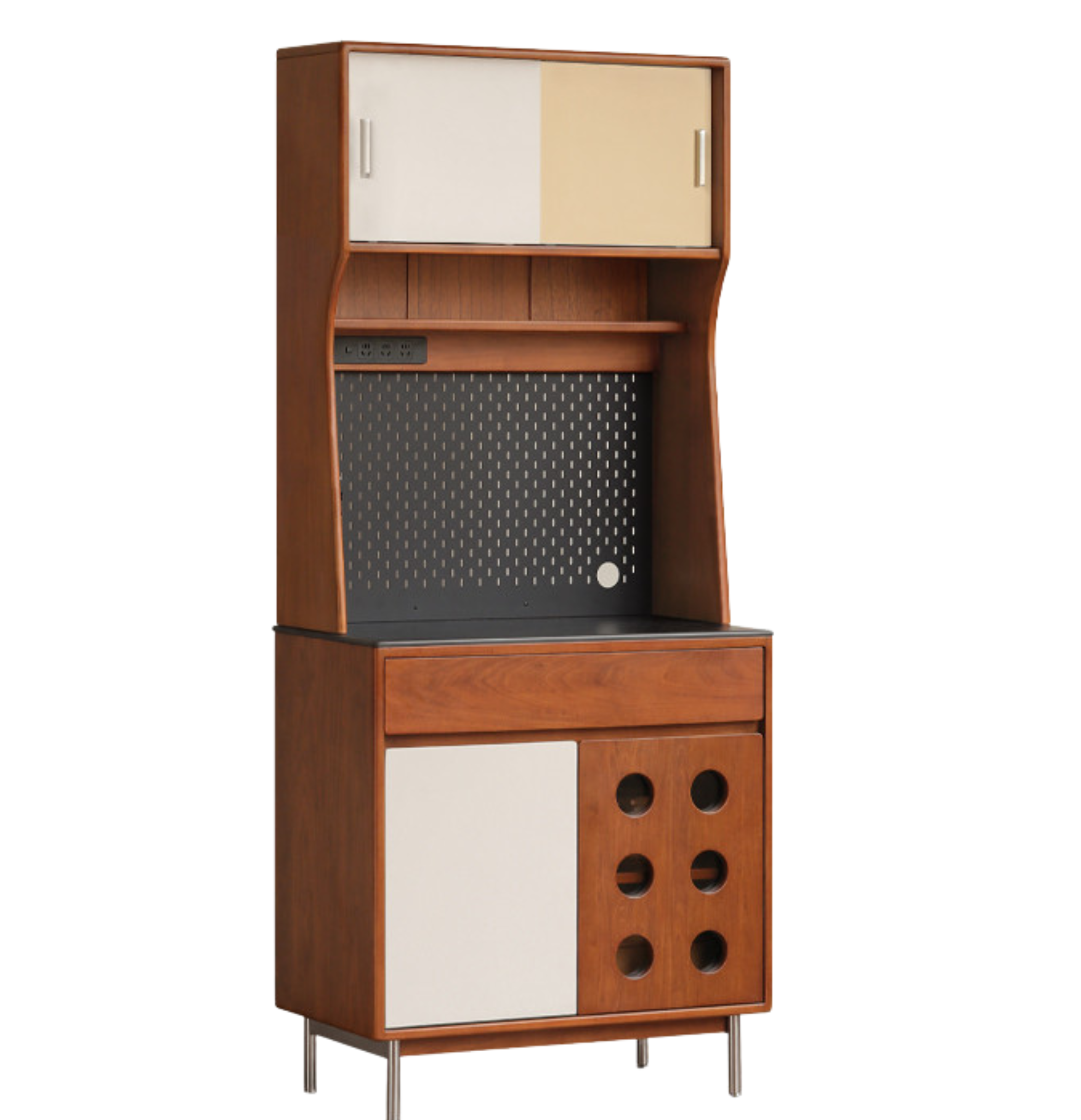 Tulipwood Solid Wood Medieval Style Sideboard