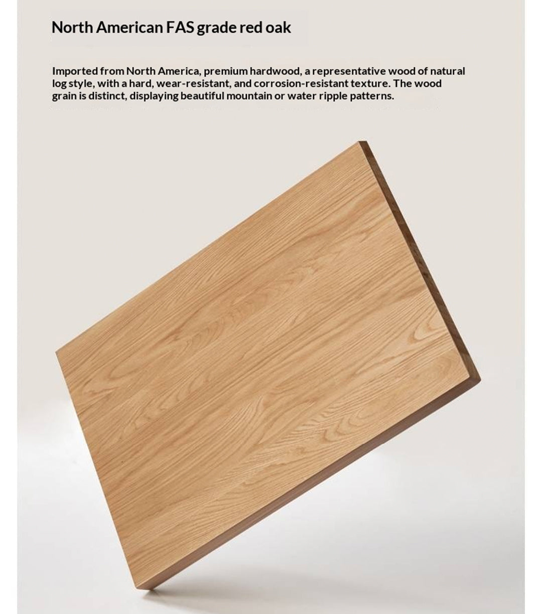 Oak, Ash, Rubberwood Solid Wood Box Bed, Platform Box Bed, Headboard-Free Bed