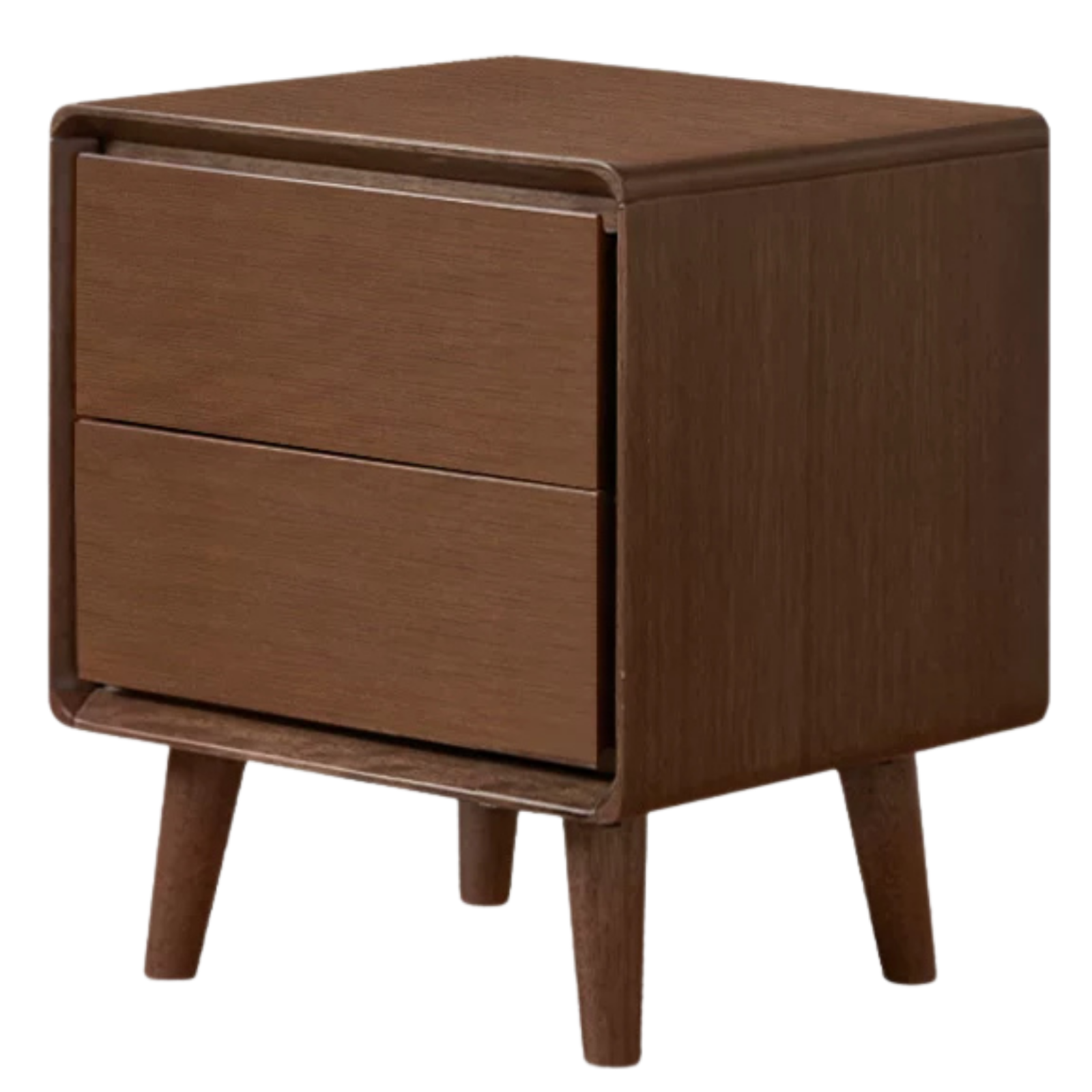 Black Walnut, South American Walnut, White Ash, Oak Solid Wood, Solid Longan Hardwood Classic Nightstand.