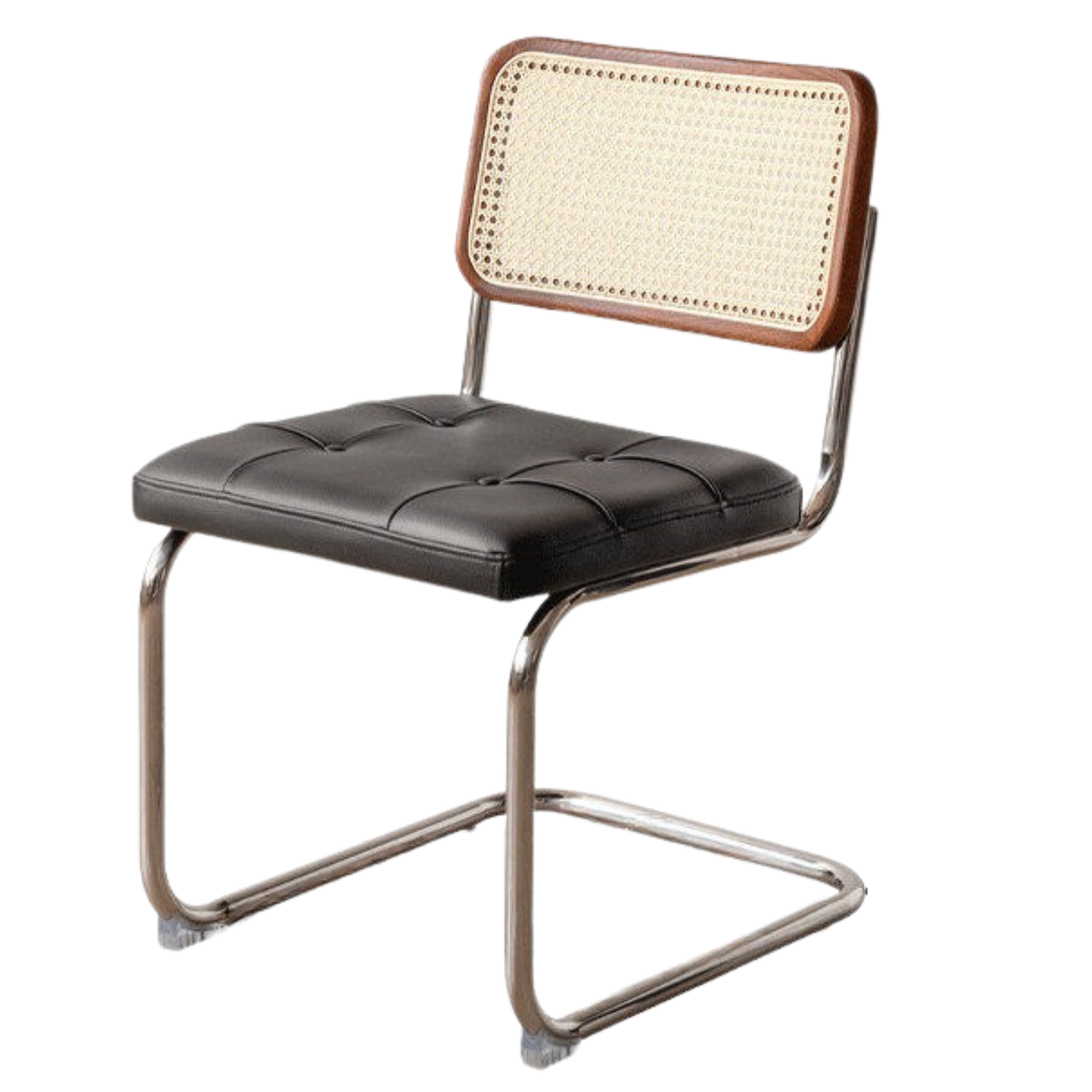 4 pcs Oak Solid Wood Suspension Genuine Leather, Organic Leather Chair