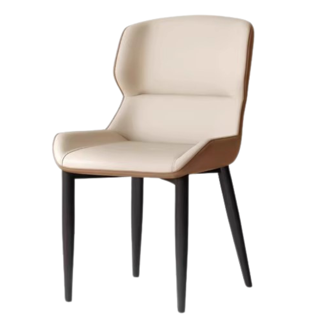 Organic Leather Soft Chair Set of 2