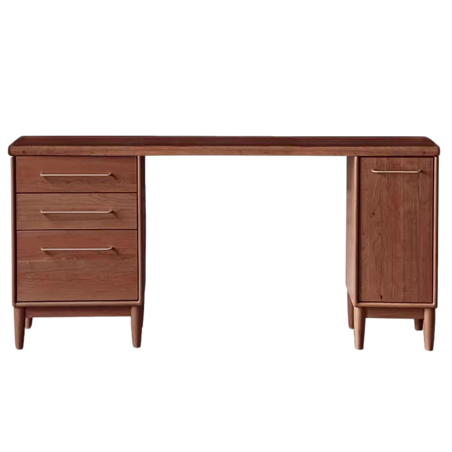 Cherry, Oak Solid Wood, Solid RubberWood Japanese Style Buffet Cabinet