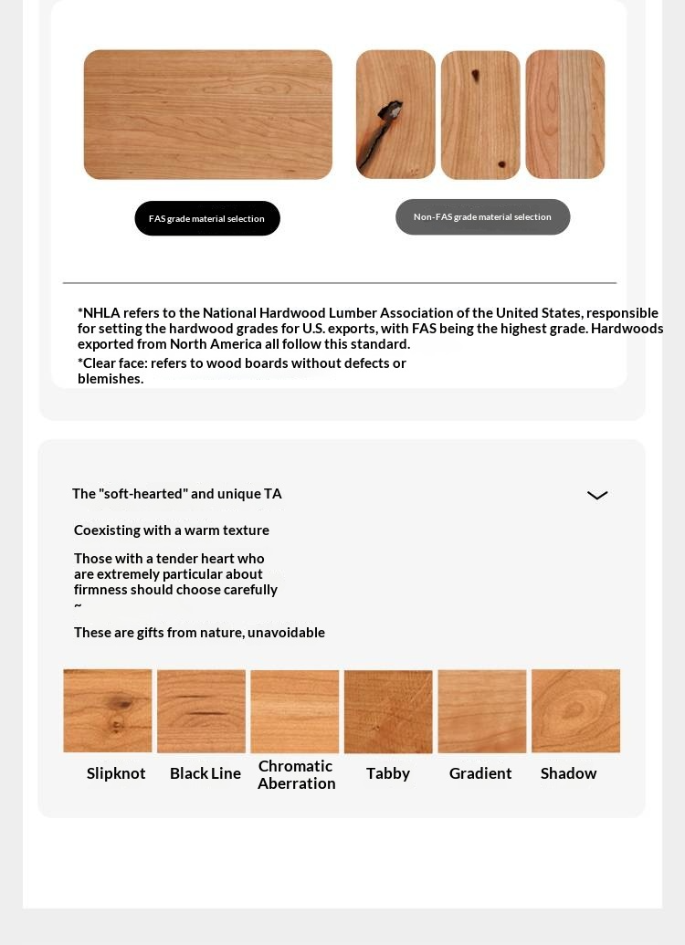 Cherry Solid Wood Bed with Top Layer Cowhide Soft Headboard Retro Style