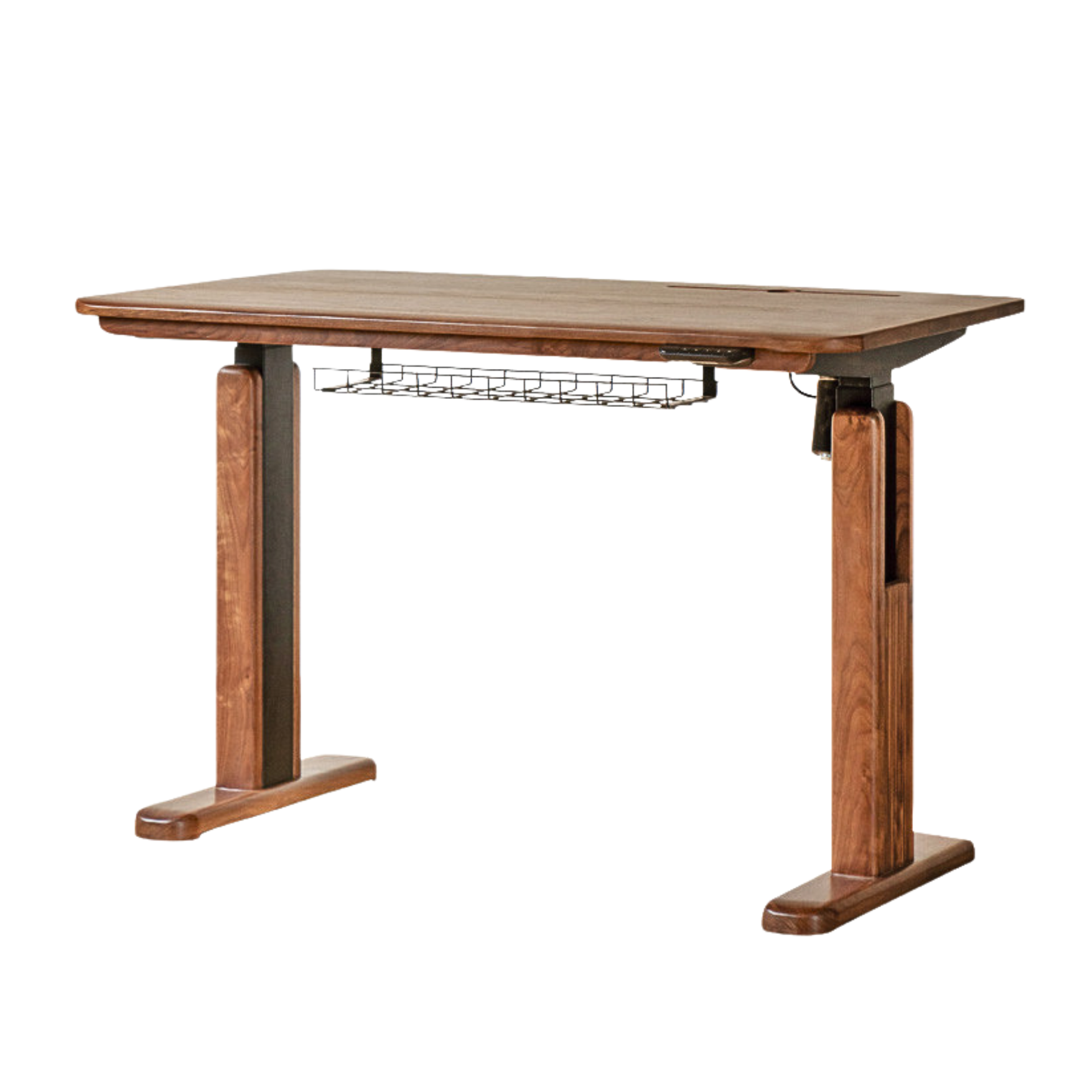 Black Walnut, Oak, Sandalwood, Ash Solid Wood Electric Elevating Desk