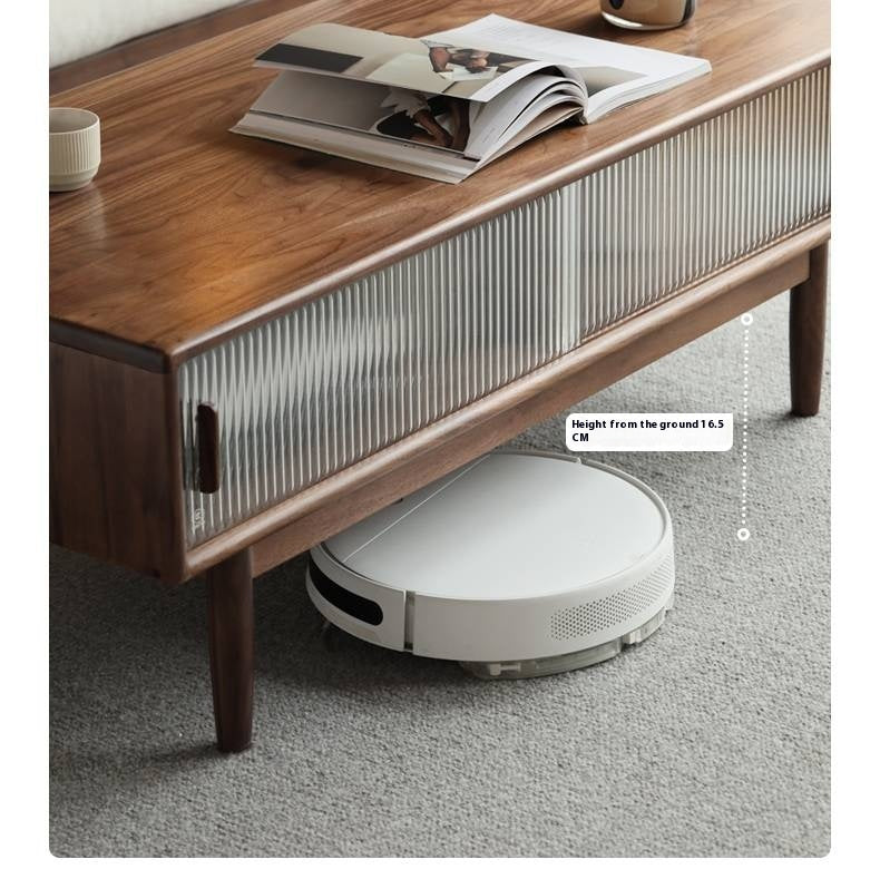 Black Walnut, Oak, Solid Rubberwood Solid Wood Modern Style Coffee Table