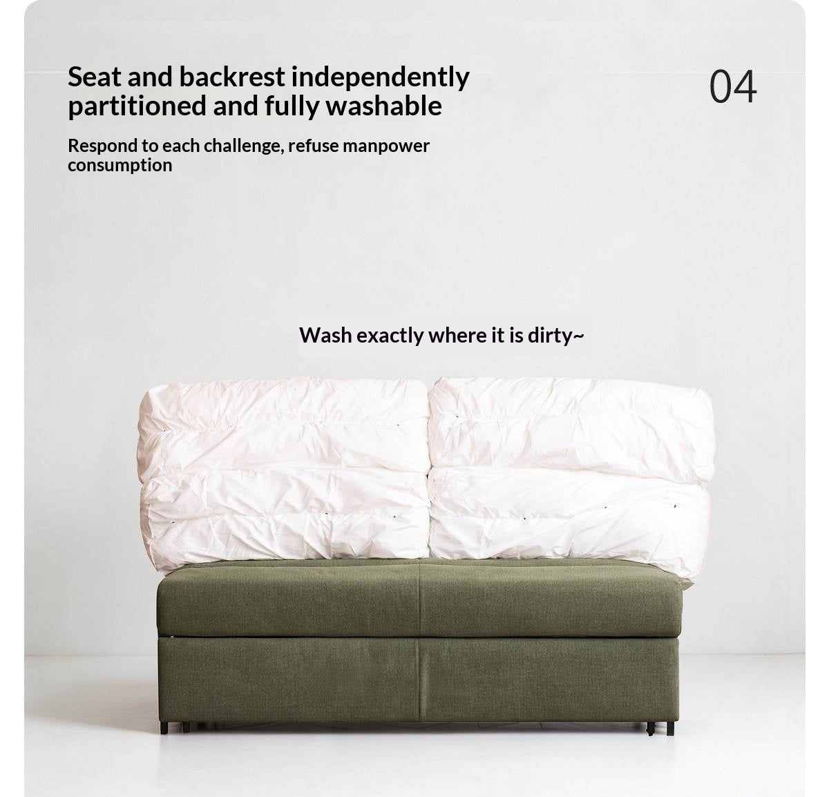 Loveseat Sleeper Sofa with Tufted Channel Back Cushions
