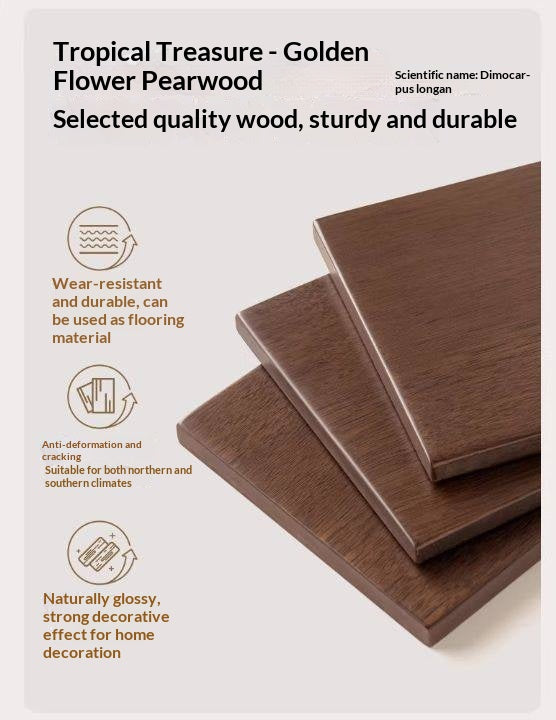 Solid Longan Hardwood Side Cabinet with Storage Space