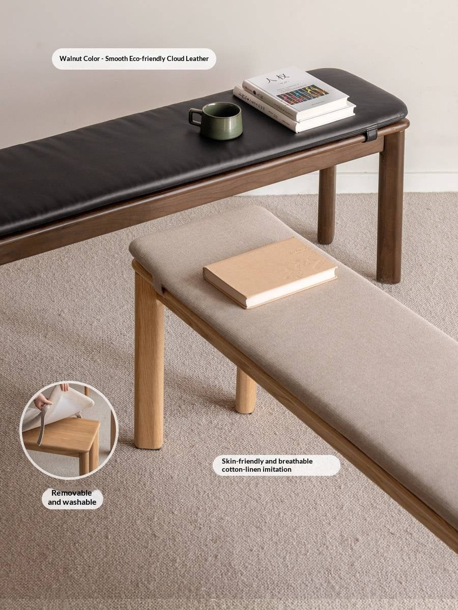 Ash, Oak Solid Wood Modern Long Bench