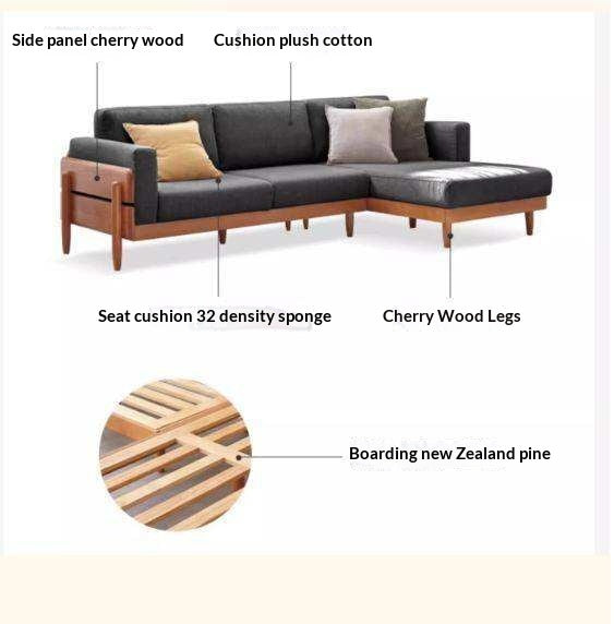 Oak, Ash, Cherry, Black Walnut Solid Wood Casual Footstool with Modern Minimalist Style