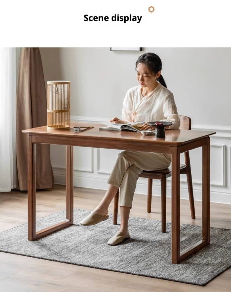 Black Walnut Solid Wood Writing Desk