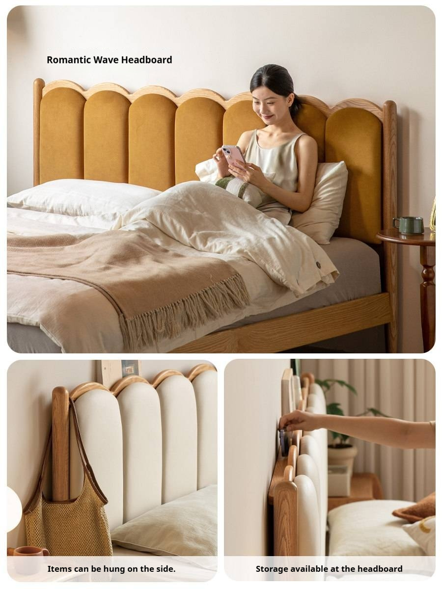 Beech, Oak Solid Wood Dream House Soft Bed